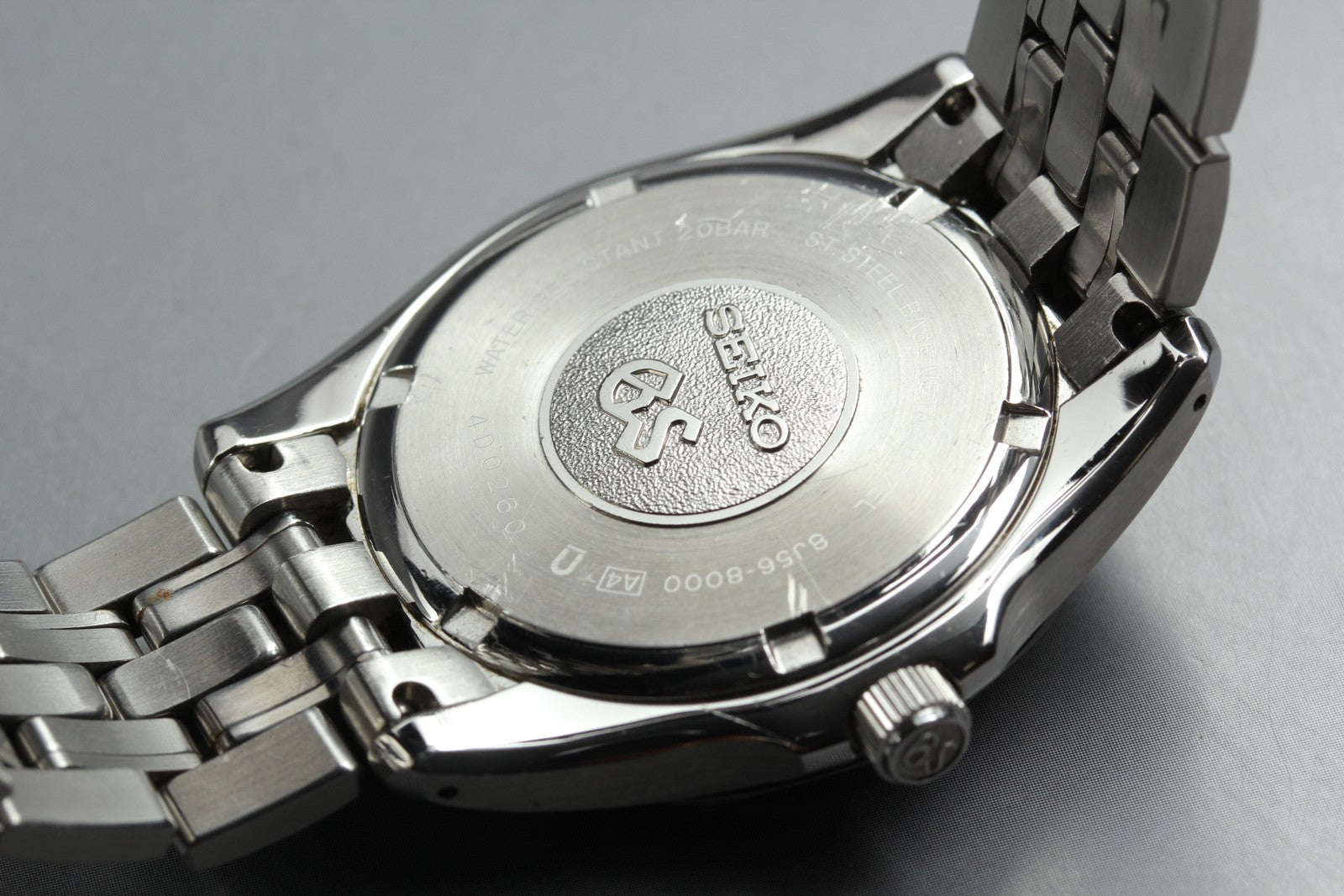[Exc+5] Grand SEIKO GS 8J56-8000 SBGF003 Blue 36mm Men's Quartz Watch JAPAN