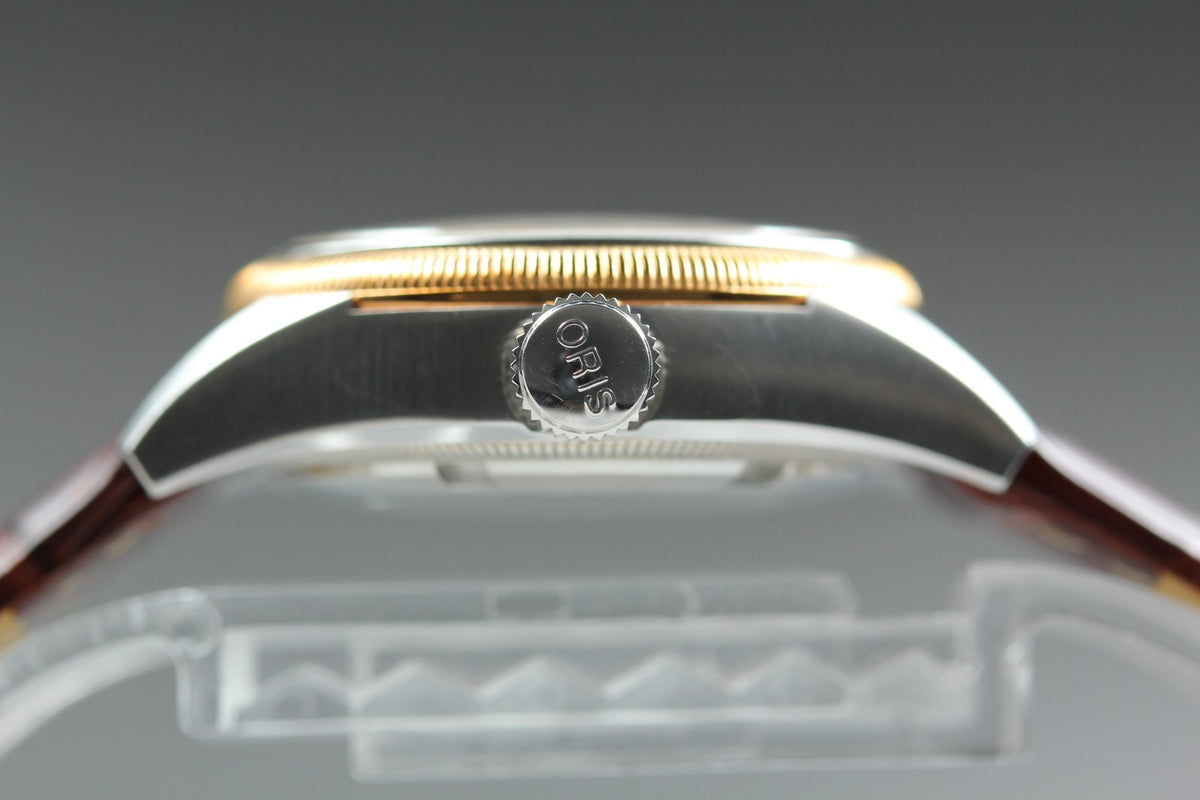 ORIS Big Crown Pointer Date 7680A Silver Dial Brown 28mm Automatic Women's Watch