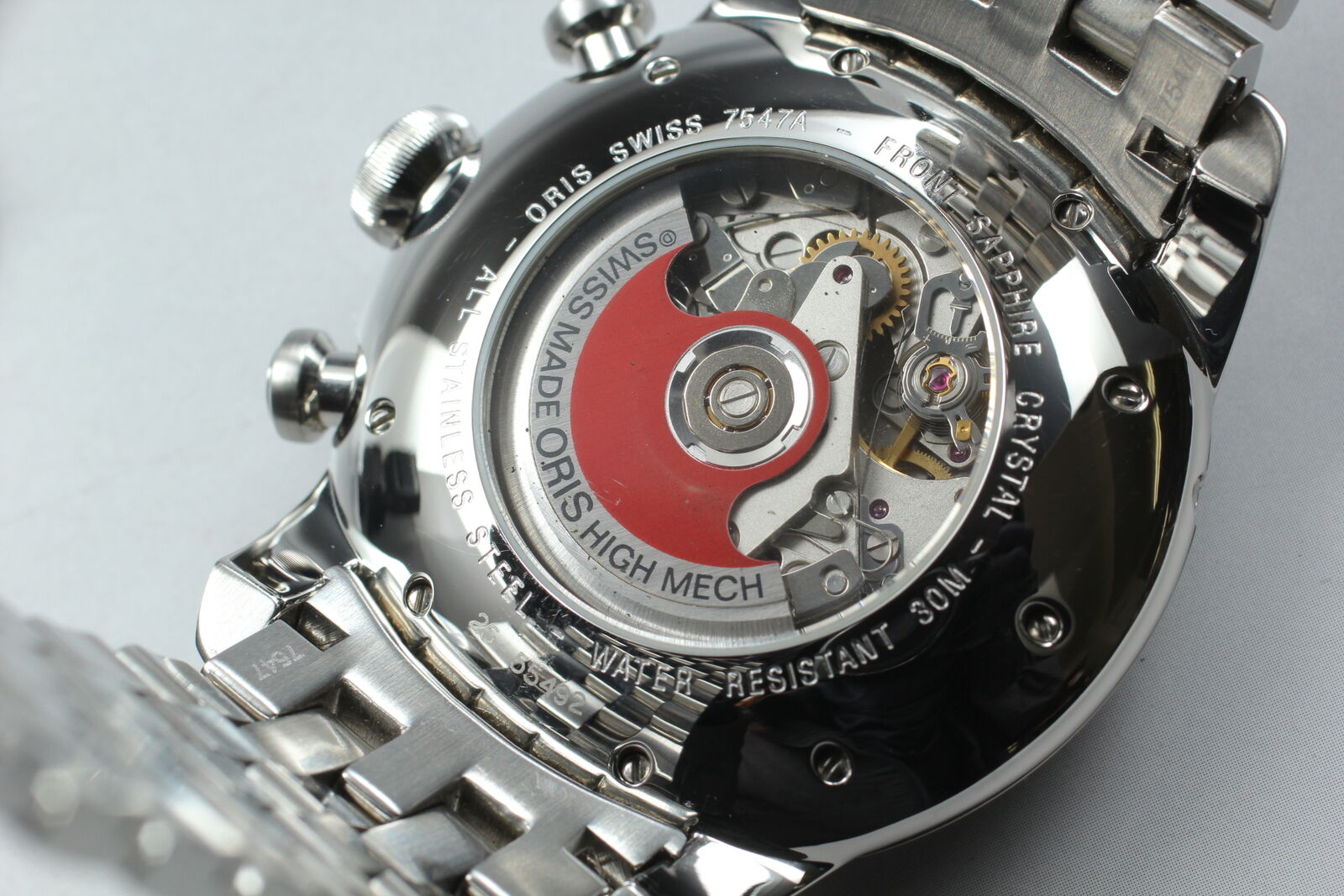 [Near MINT-] ORIS Artelier Chronograph 7547A Automatic Men's Watch From JAPAN