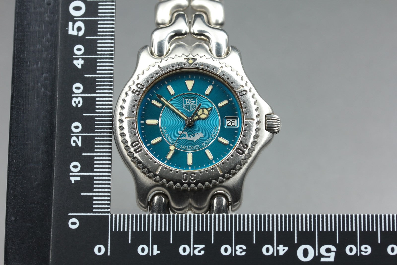 Limited Edition TAG HEUER SEL "Teal" Bora Bora WG111K Quartz Men's Watch 36mm JP