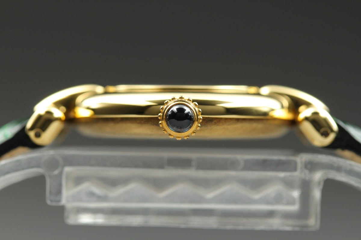 Cartier Must Colisee Vermeil 590002 Green Gold Women's Qz Watch Vintage [Box]
