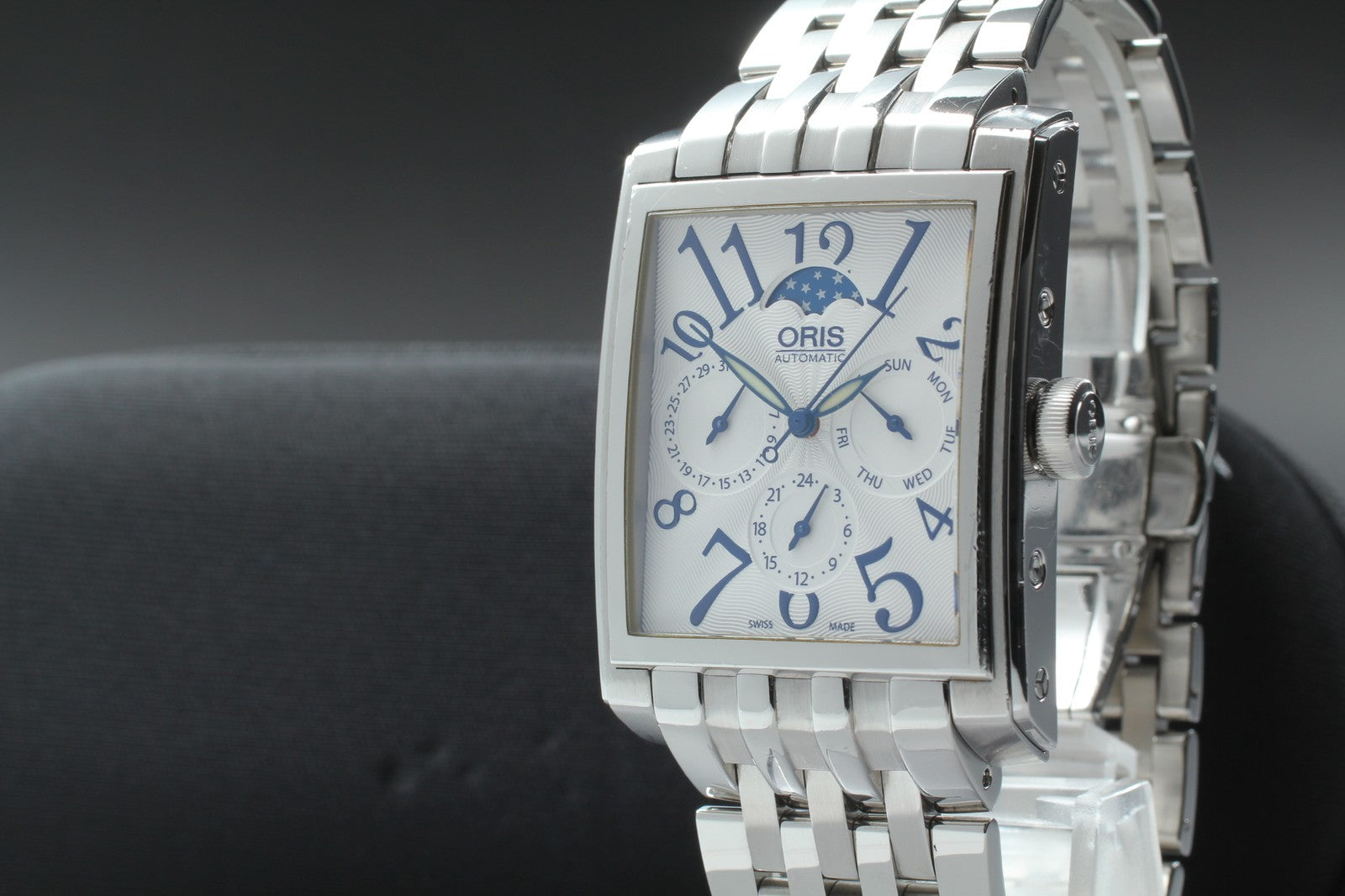 [Exc+5] ORIS Rectangular Complication 7658 Moon Phase 33mm Automatic Men's Watch