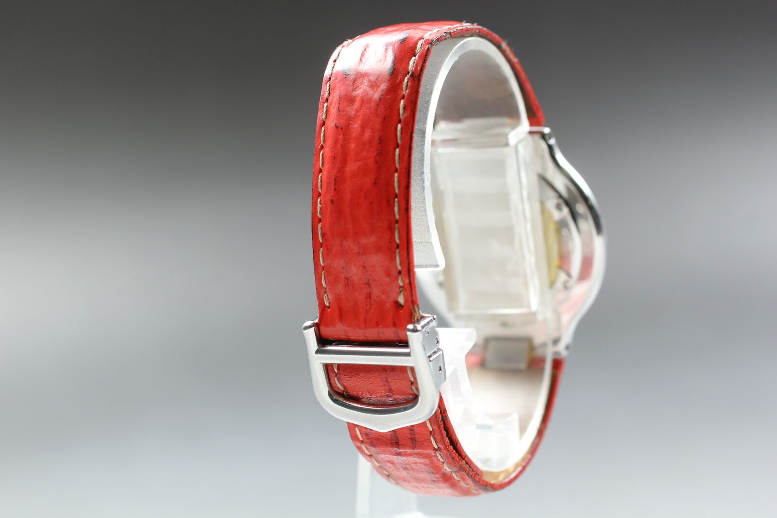 New Battery [Exc+4 Box] Cartier Must de Cartier 21 1330 Red 30mm Unisex Qz Watch
