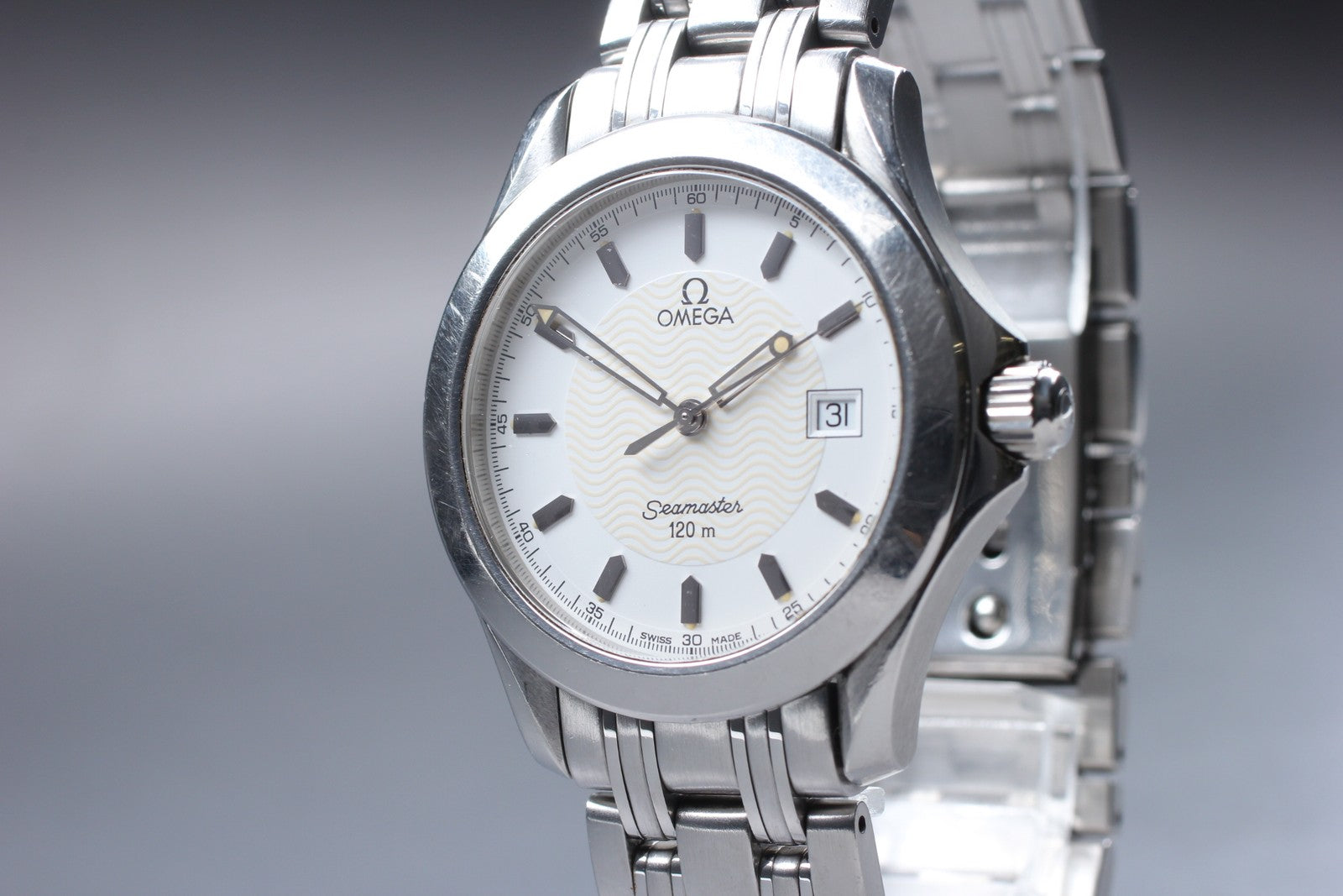 Exc+5 OMEGA Omega Seamaster 120m 2511.21 Ref.196 1501 Quartz Men's Watch 36mm JP