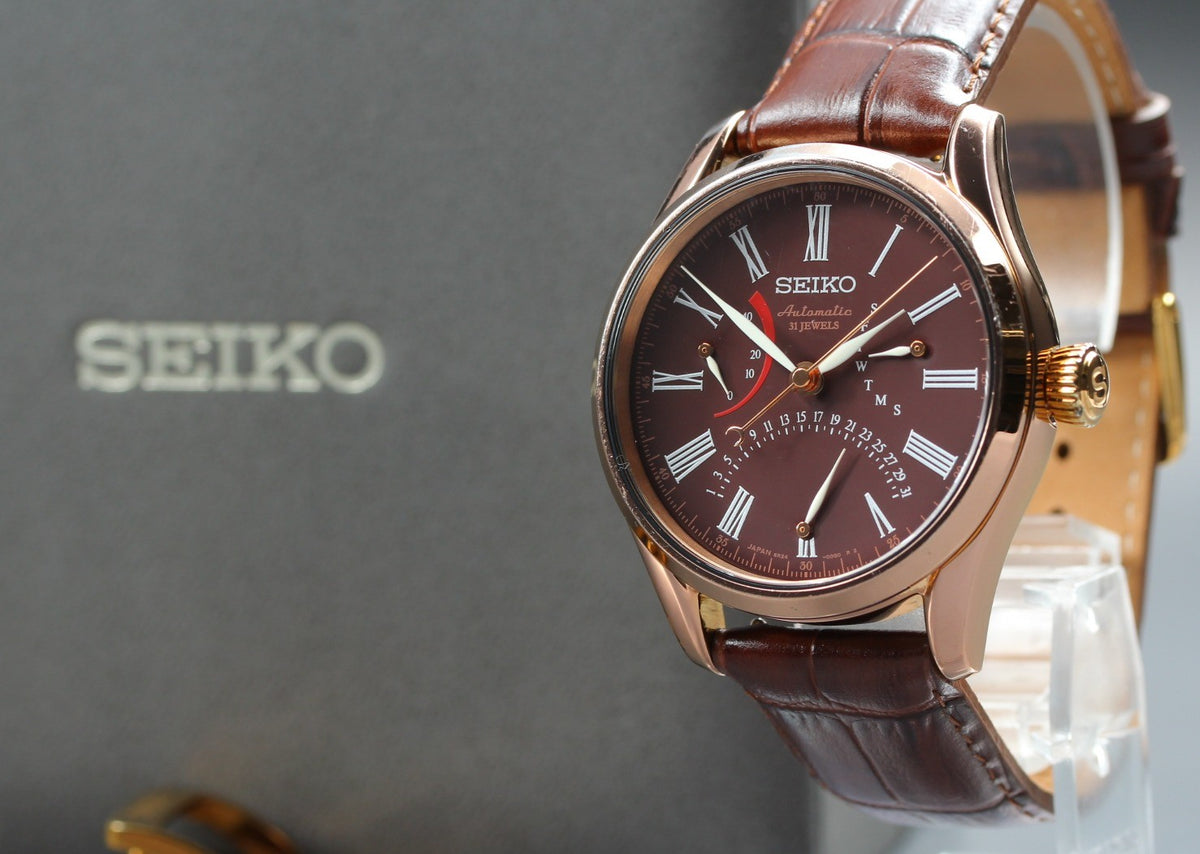 [Limited] SEIKO Presage 6R24-00J0 SARD014 Gold Brown AT Men's Watch JAPAN BOX