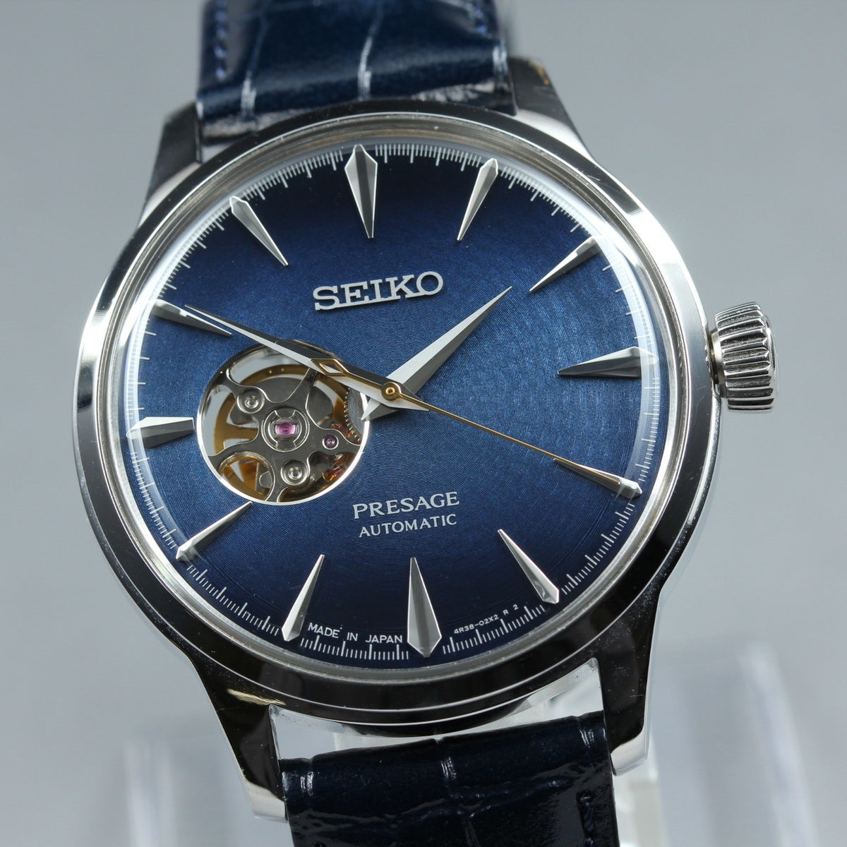 SEIKO Presage 4R38-01N0 SARY155 Automatic Blue Open heart Men's Watch 40mm JP