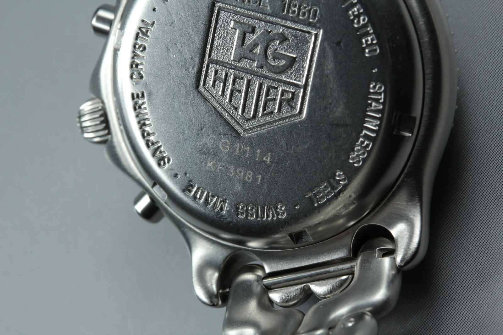 TAG Heuer SEL Professional CG1114 Quartz Chronograph Blue Men's Watch 37mm JP