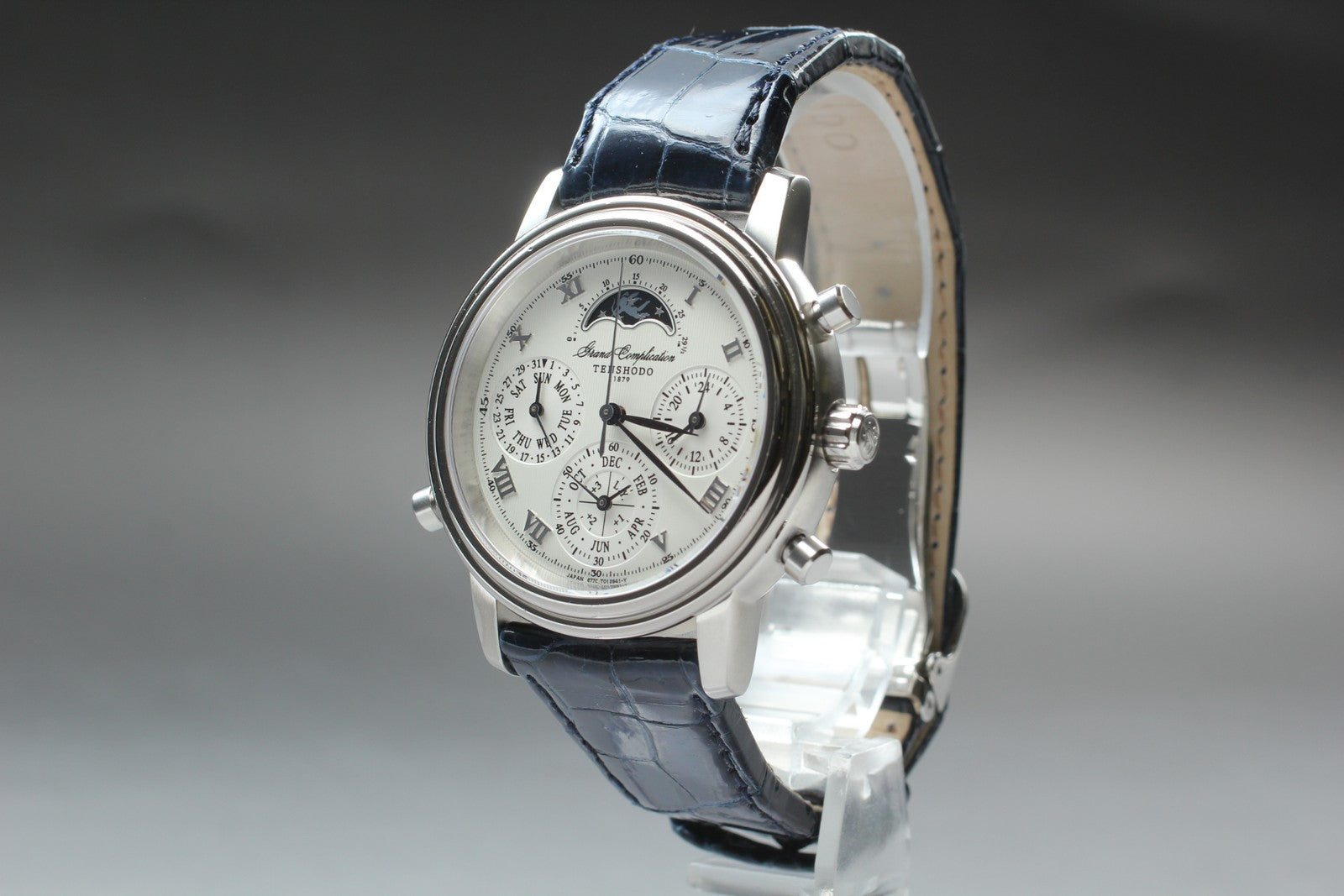 [Exc+5] TENSHOD Grand Complication 6771-T008721 TA Quartz Watch From JAPAN