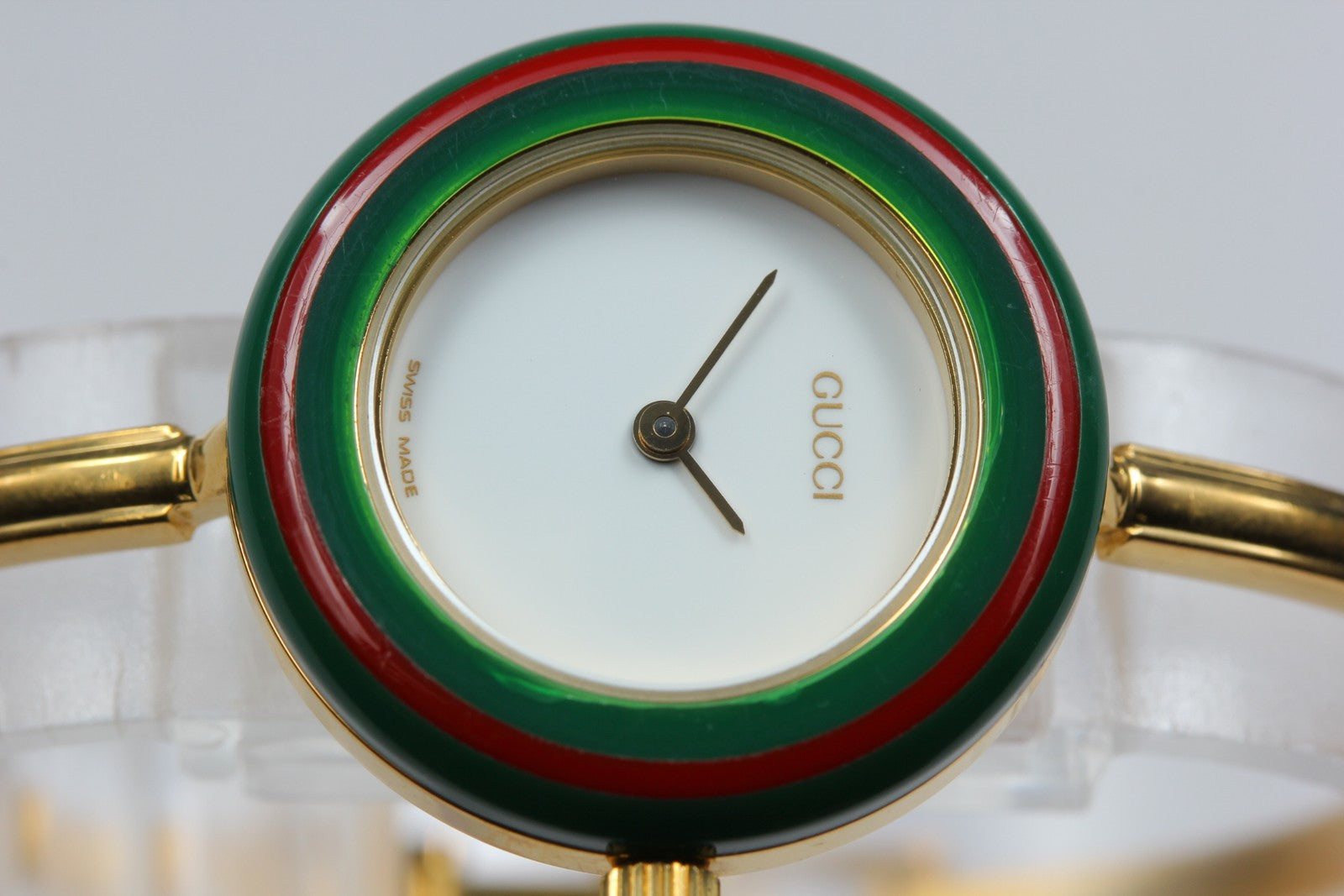 Gucci Change Bezel 11/12.2 Gold Gucci Sherry Line Bezel Women's Quartz Watch