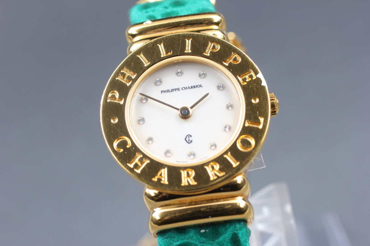 PHILIPPE CHARRIOL 7007901 White Dial Quartz Women's Watch 24mm JAPAN Box