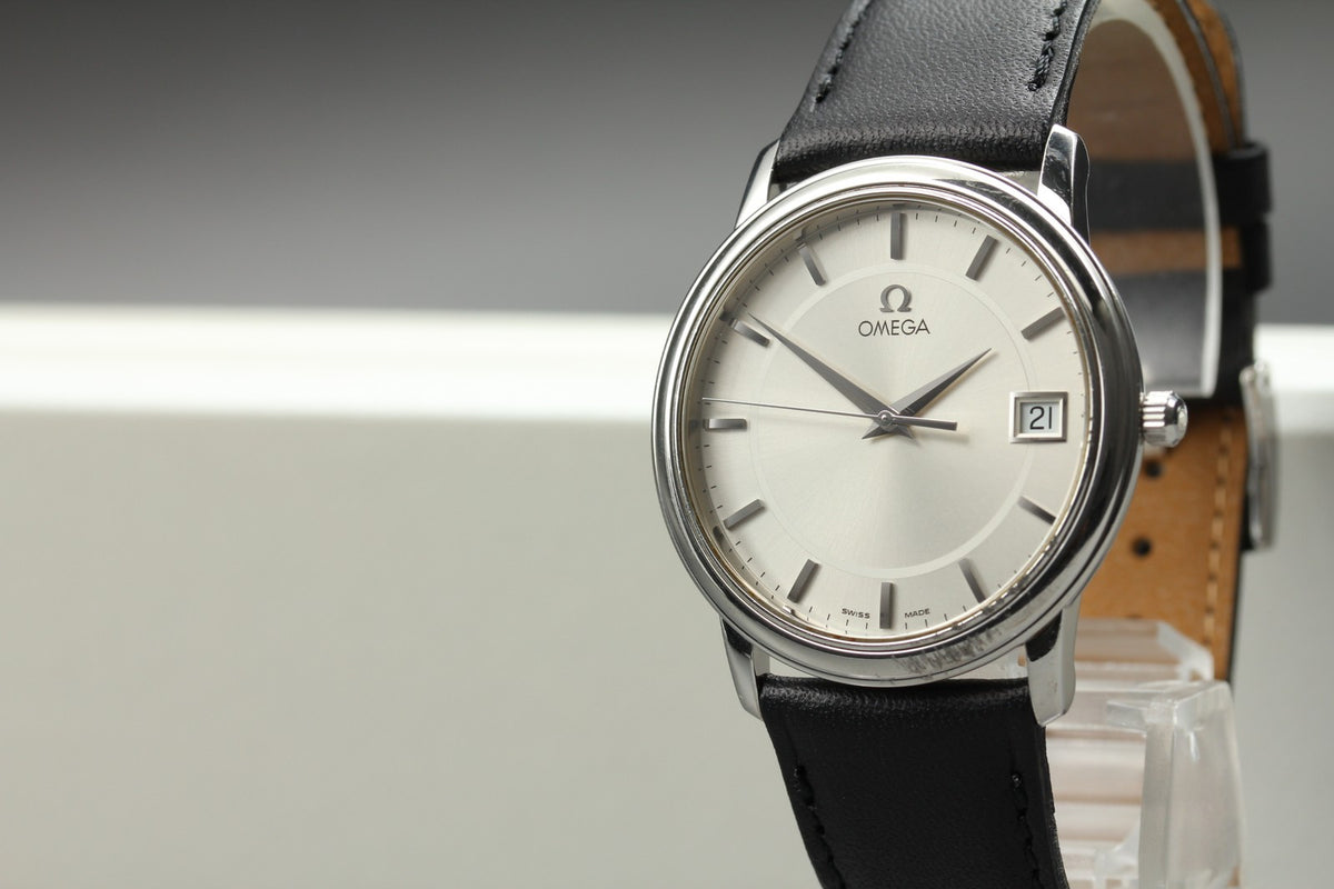 Omega De Ville Prestige 4510.31 196.1150 Cal.1532 34mm Silver Quartz Men's Watch
