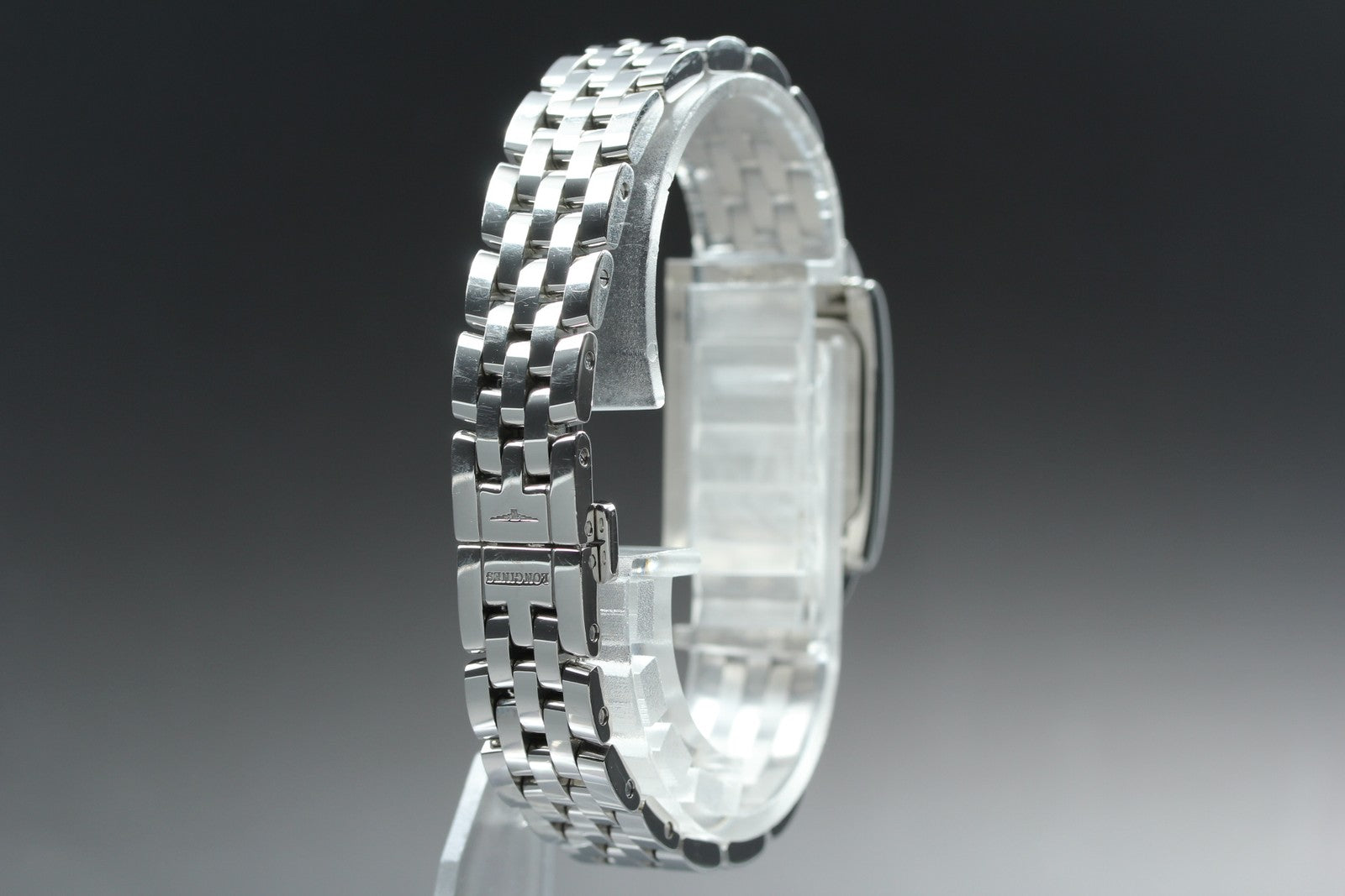 Longines L5.158.4 DolceVita Pink Dial Silver 16mm Diamond Women's Quartz Watch
