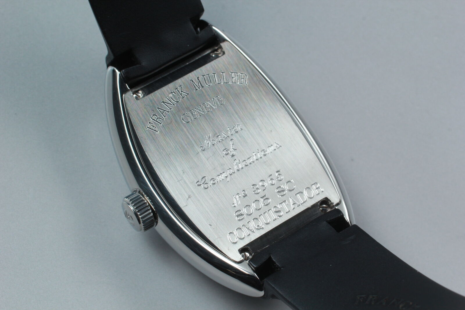 [Exc+5 Box] Franck Muller Conquistador 8005SC Automatic Silver Men's Watch JAPAN