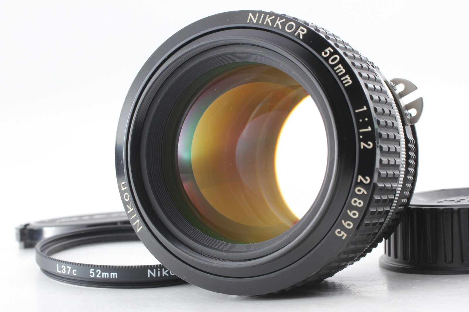 SIC S/N 268xxx [Near MINT w/Hood] Nikon Ais Ai-s Nikkor 50mm f1.2 MF Lens JAPAN