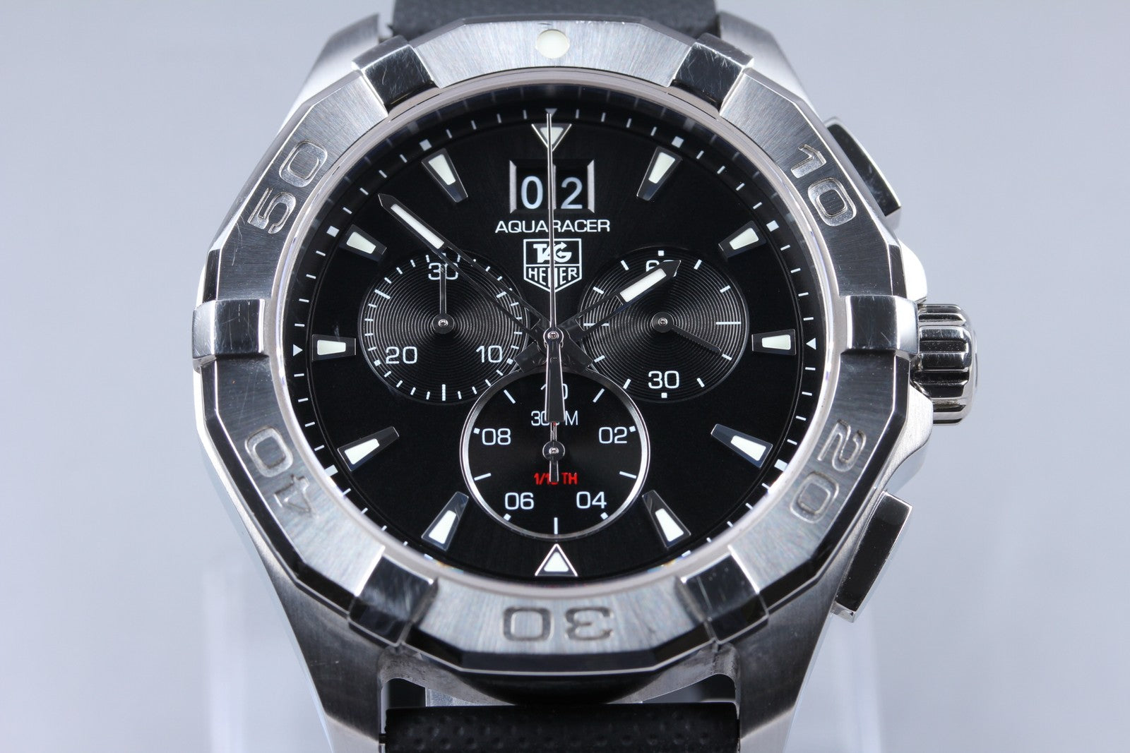 [N MINT]Box TAG HEUER Aquaracer CAY1110-0 Black Quartz Men’s Watch 44mm JAPAN