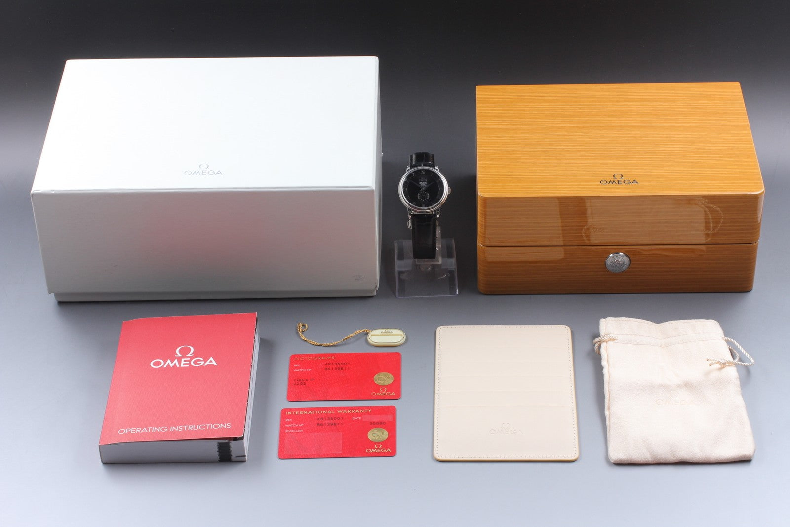 [Exc+5 Box] Omega De Ville Prestige 4813.50.01 38mm Black Automatic Men's Watch