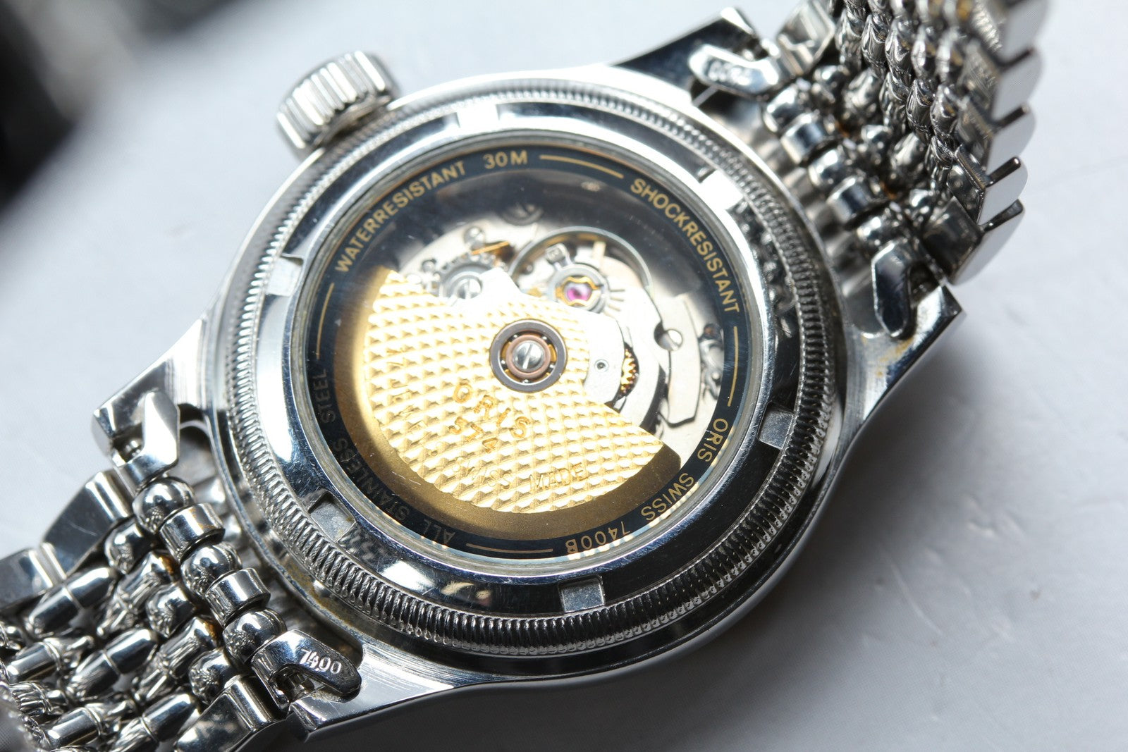 Vintage ORIS Big Crown Pointer Date 7400B Silver Automatic Unisex Watch 32mm JP