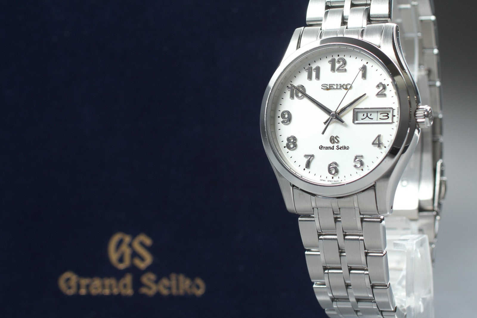 New Batt[Exc+5]Box SEIKO Grand Seiko 9F83-9A30 SBGT007 Quartz Men’s Watch JAPAN