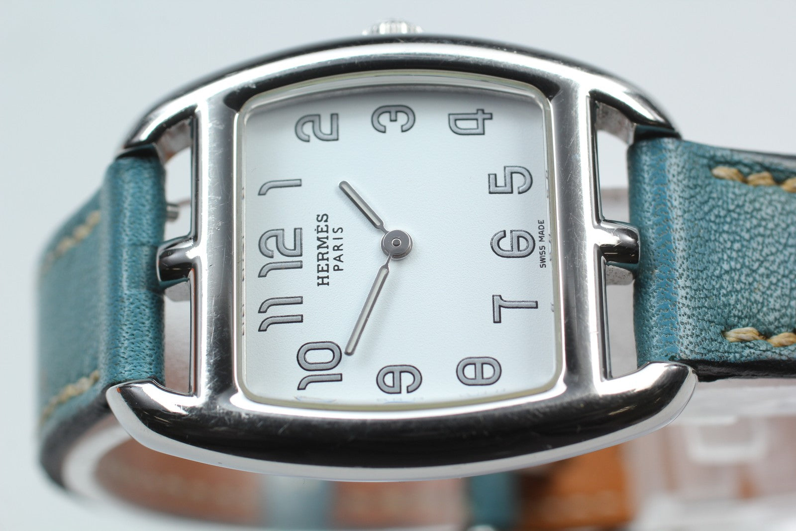 New Batt* HERMES Cape Cod Double Tour CT1.210 Quartz White Women's 27mm JAPAN