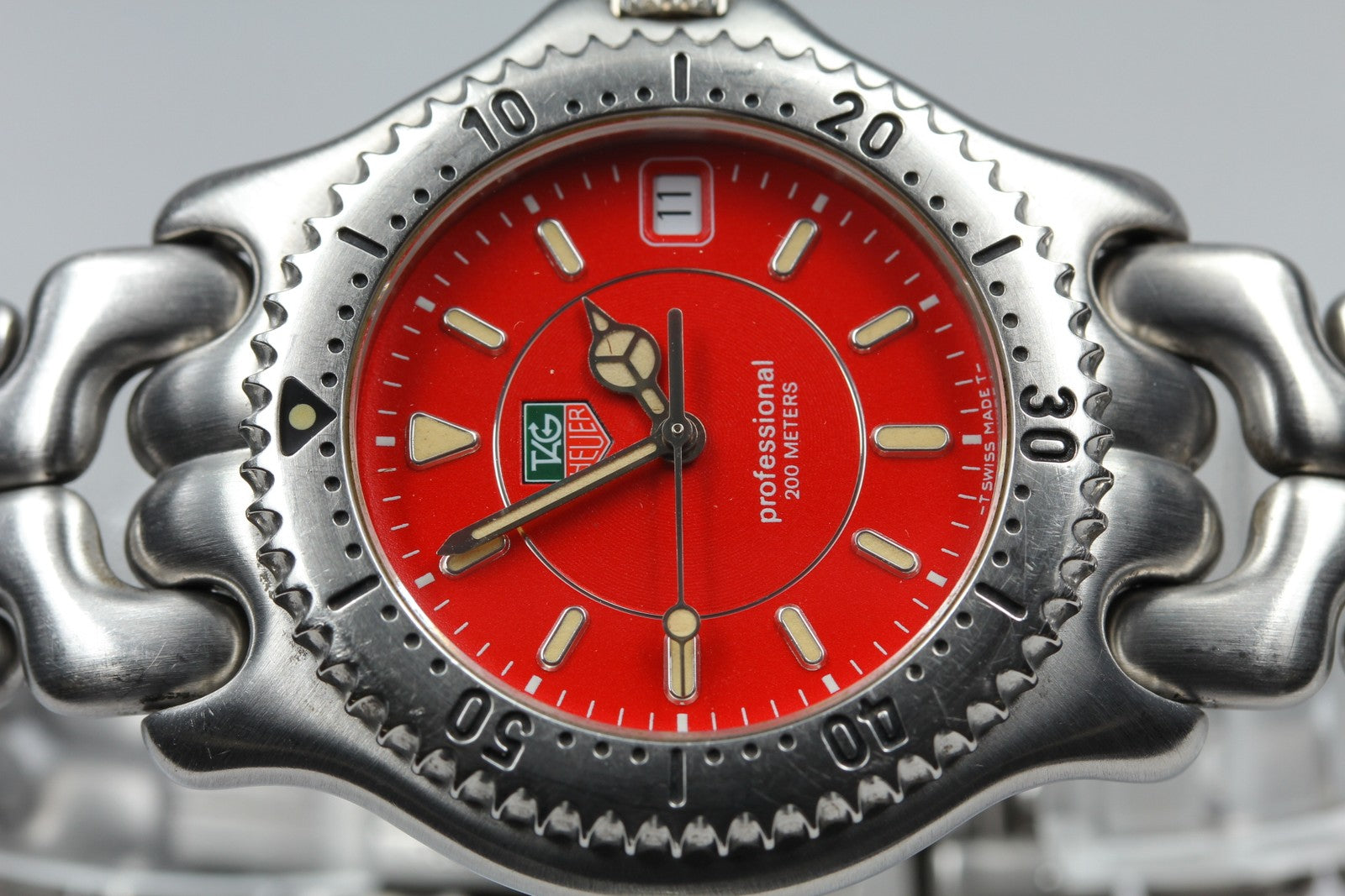TAG HEUER S/el Professional 200M WG111C Red Dial 39mm Men's Quartz Watch