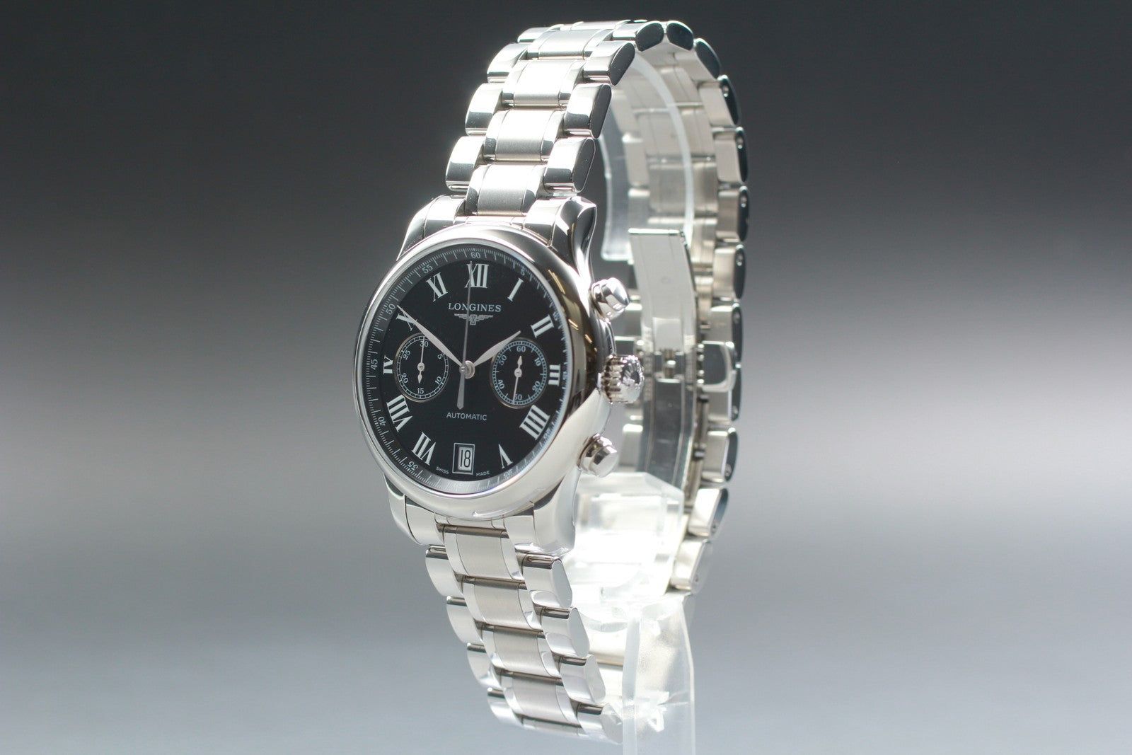 LONGINES Master Collection L2.669.4 Black Automatic Men's Watch 38mm JAPAN Box