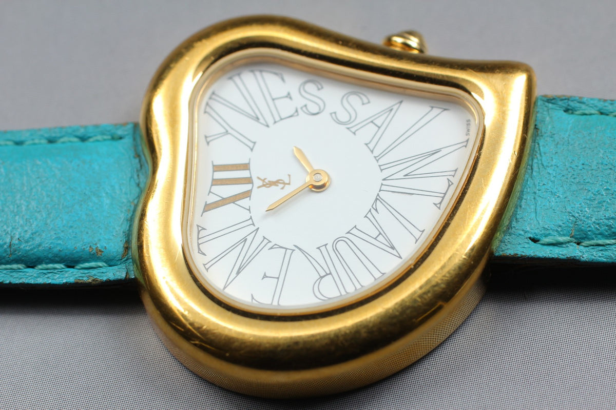Yves Saint Laurent Heart Gold Women's Watch Quartz 31mm JAPAN Box