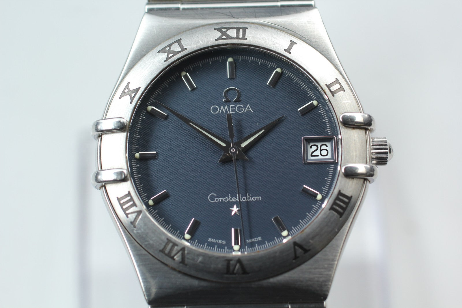 New Batt Vintage OMEGA Constellation Cal.1512 Quartz Men's Watch 33mm From JAPAN