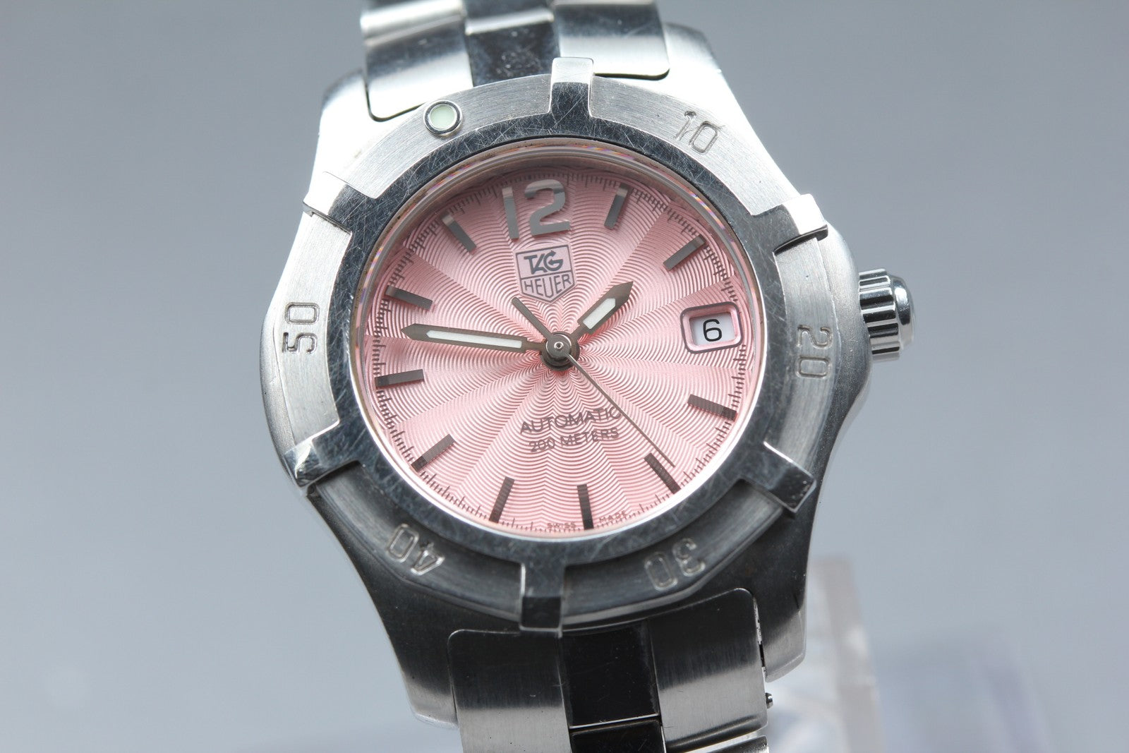 TAG HEUER Aquaracer WN2310 Automatic Pink Women's Watch 22mm JAPAN Exc+5*Box