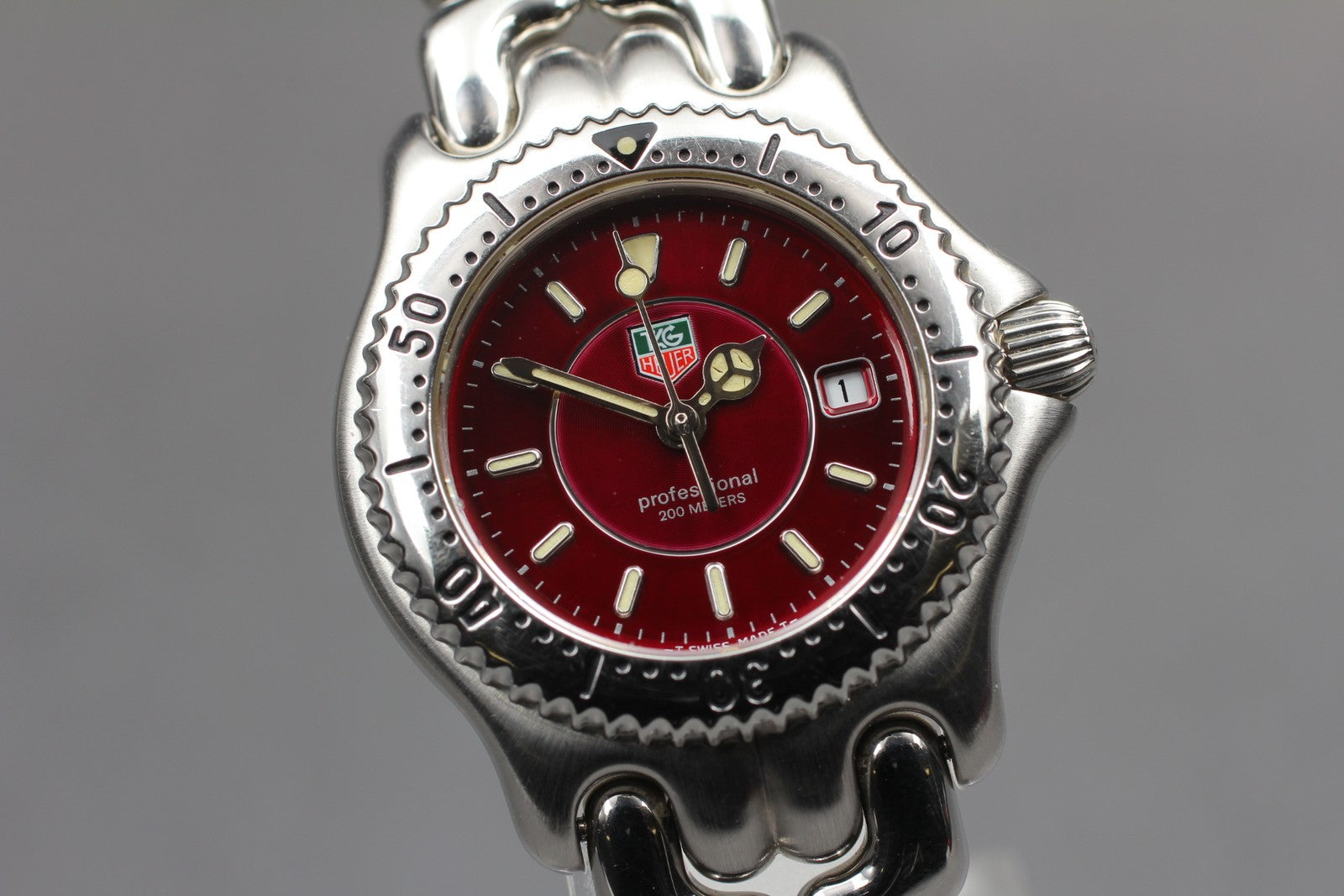 RARE[Exc+5] TAG Heuer SEL Professional WG131F Purple Women's Quartz Watch 28mm