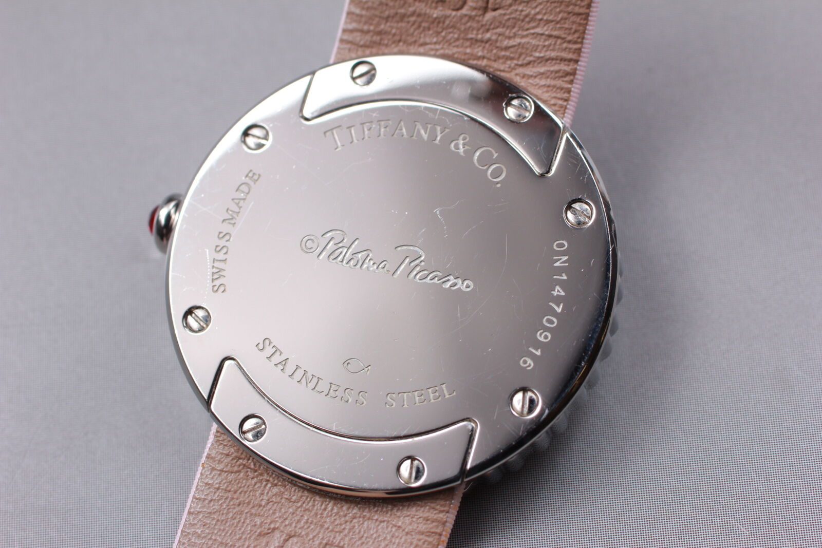 New Battery[Exc+5] Tiffany & Co Paloma Picasso Pink 28mm Woman's Quartz Watch JP