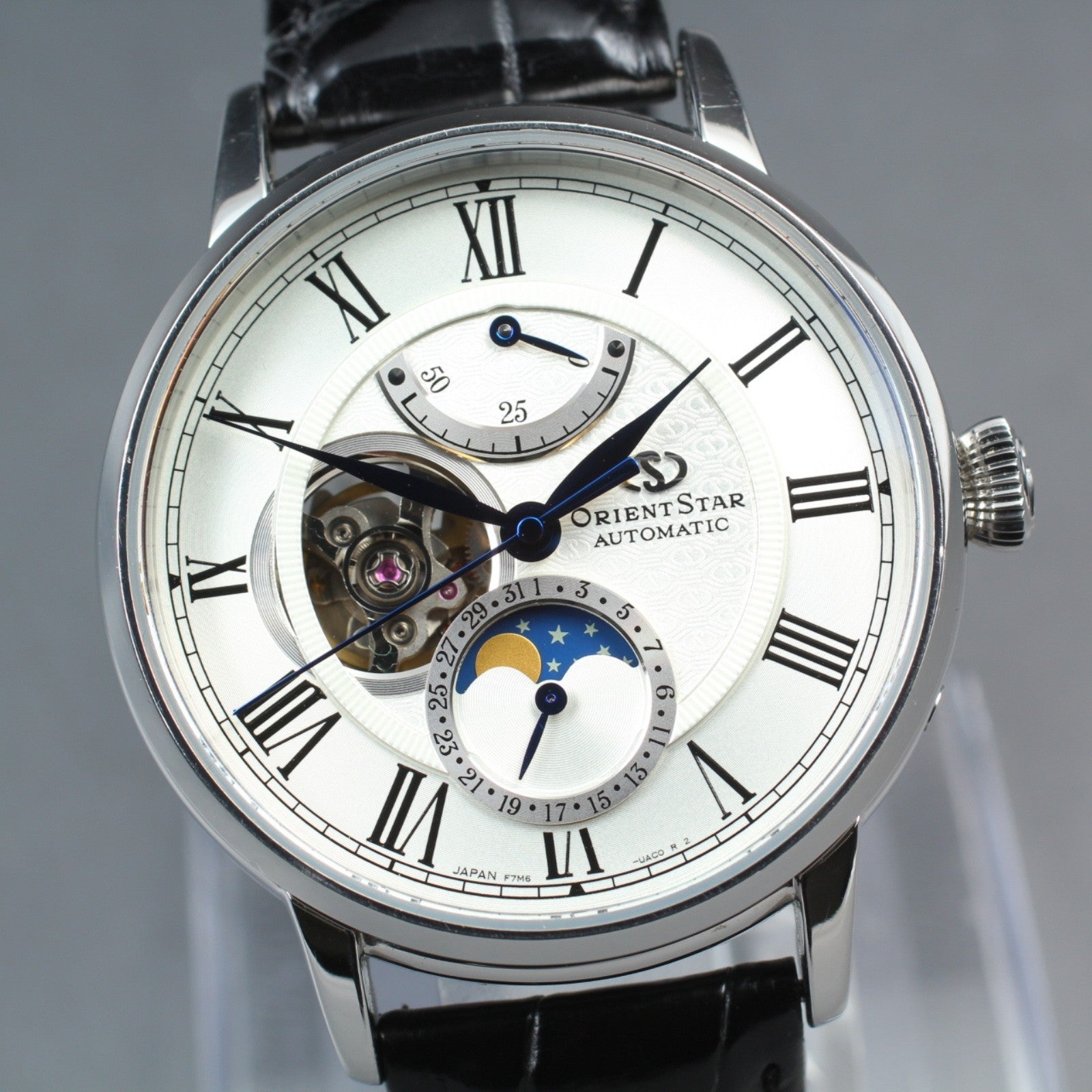 ORIENT Star Classic F7M6-UAB0 Automatic Silver Date Men's Watch 41mm N MINT*Box