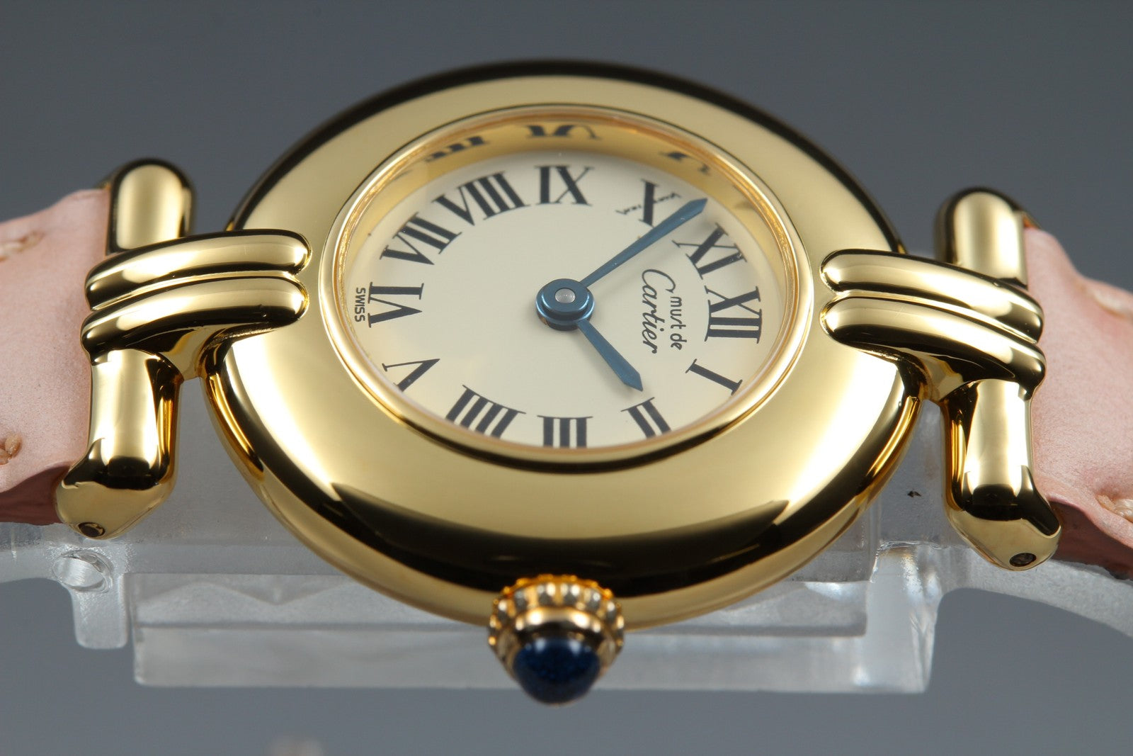 Vintage Cartier Must Colisee Vermeil 590002 Pink Gold Women's Quartz Watch