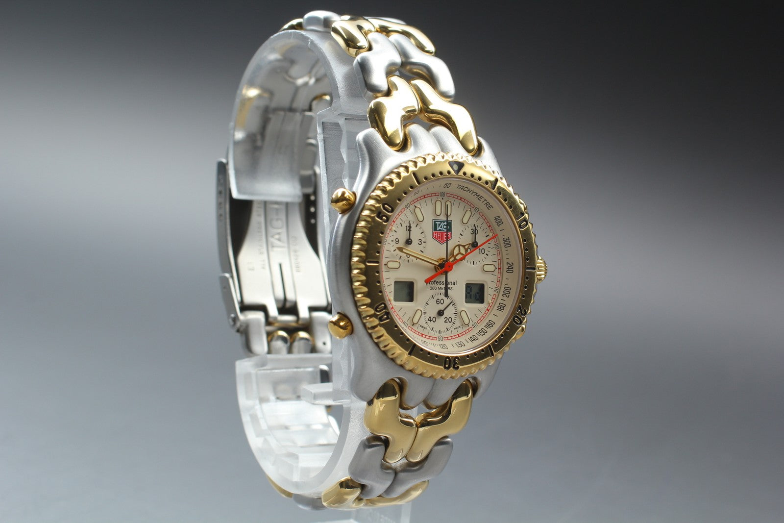 [Exc+4 Box] Vintage TAG HEUER S/el CG1123-0 Chronograph Quartz Men's Watch JAPAN