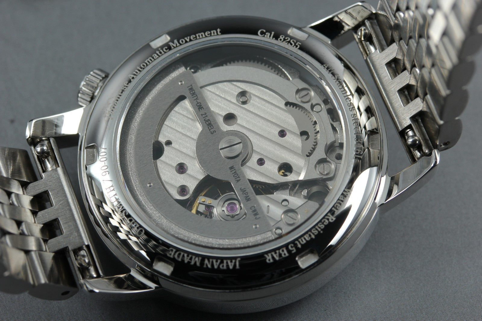 KUOE KYOTO OLD SMITH 90-007﻿ Silver 34mm Small Second Automatic Mens Watch JAPAN