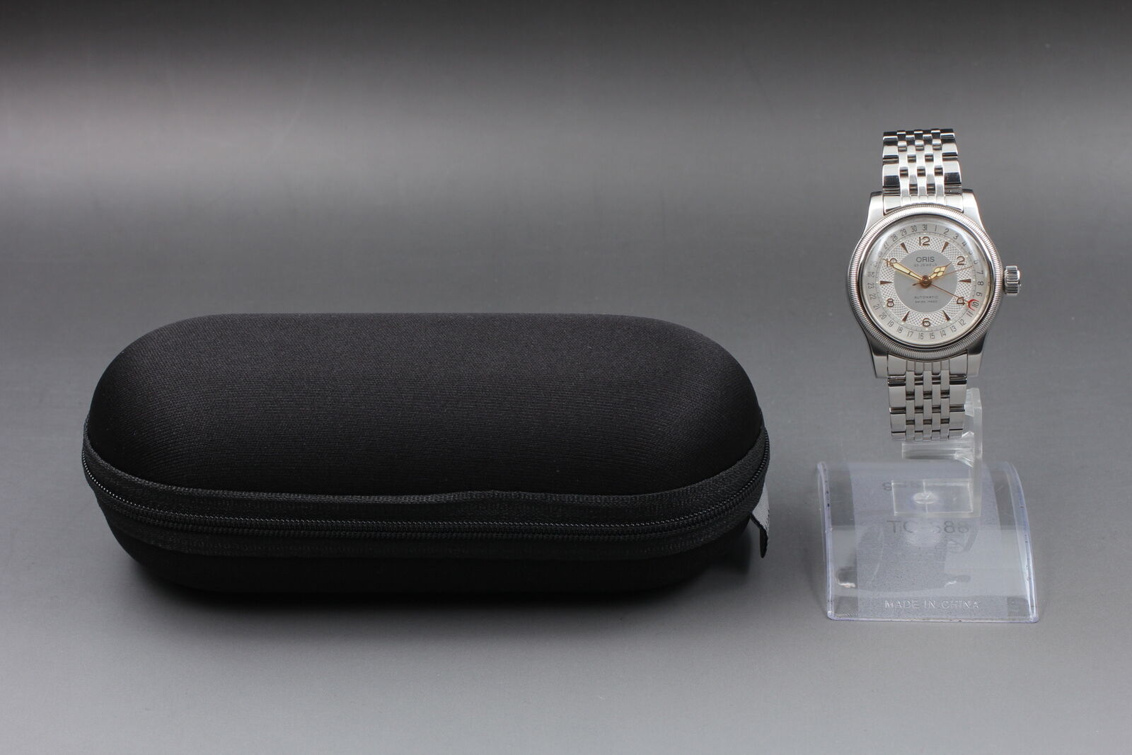[Exc+5] ORIS Big Crown Pointer Date 7551 Silver Automatic 25J Men's Watch JAPAN