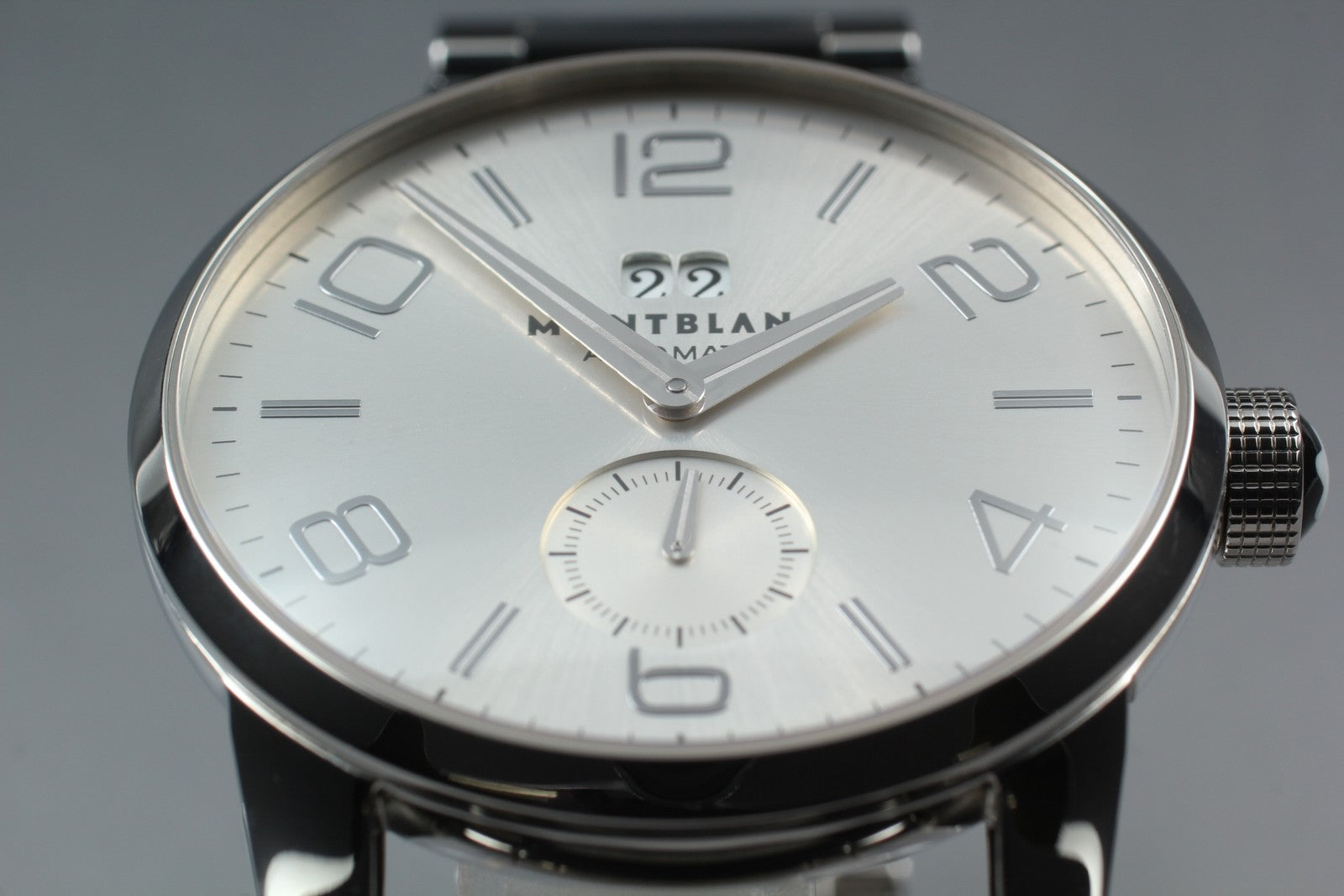 [Near MINT- Box] Montblanc TimeWalker 7050 Silver 42mm Men's Automatic Watch