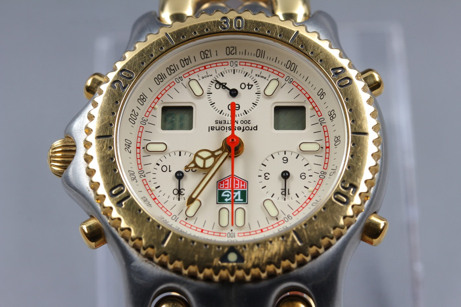 Vintage [Exc+5] TAG Heuer S/el Chronograph CG1123-0 Senna Men's Quartz Watch