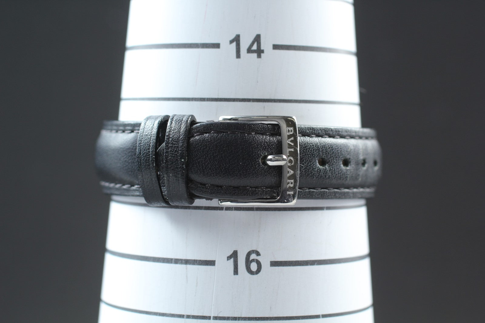 [Exc+5 Box] BVLGARI Solotempo ST29S Date Black Silver Women's Quartz Watch