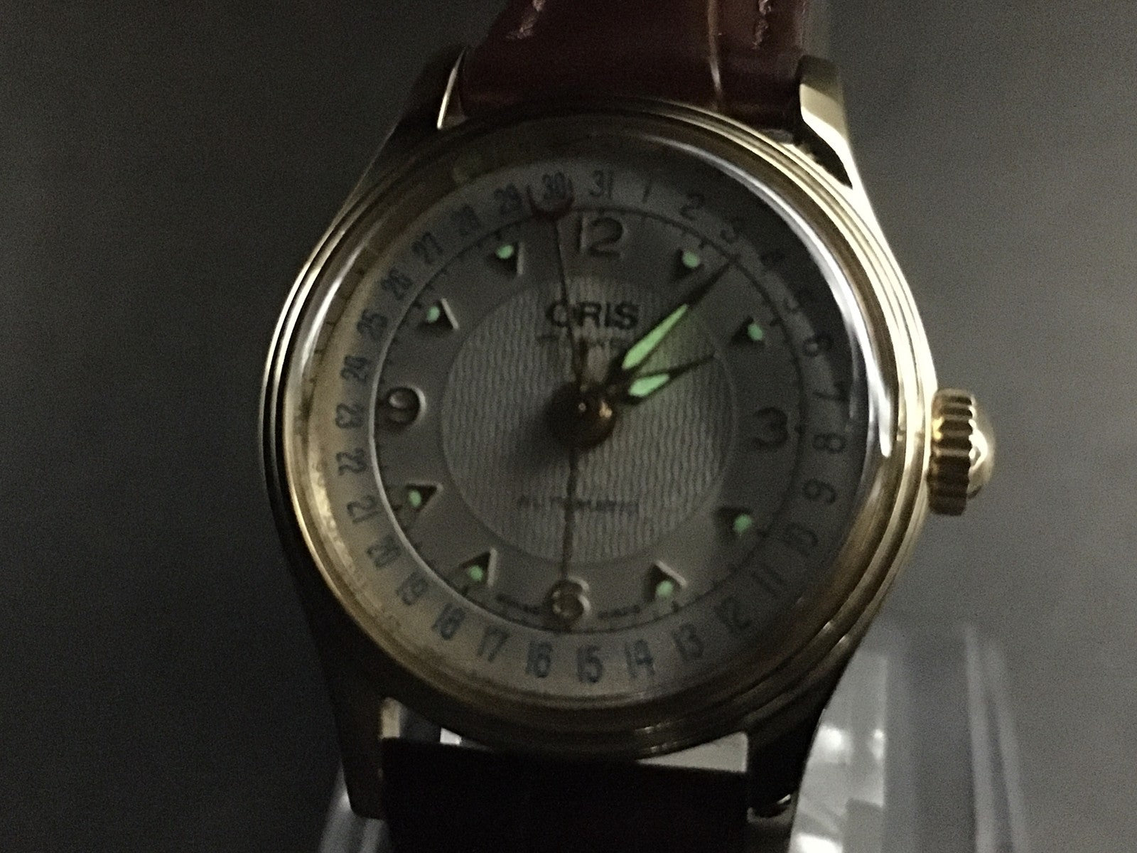 [Exc+5] ORIS Pointer Date 7405B Gold Brown 26mm Automatic Women's Watch