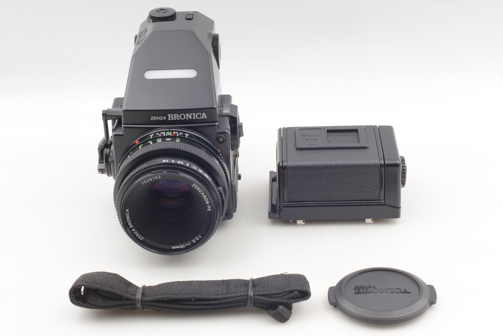 [N MINT+++] Zenza Bronica ETR Si Film Camera 75mm F2.8 PE Lens AE-III From JAPAN