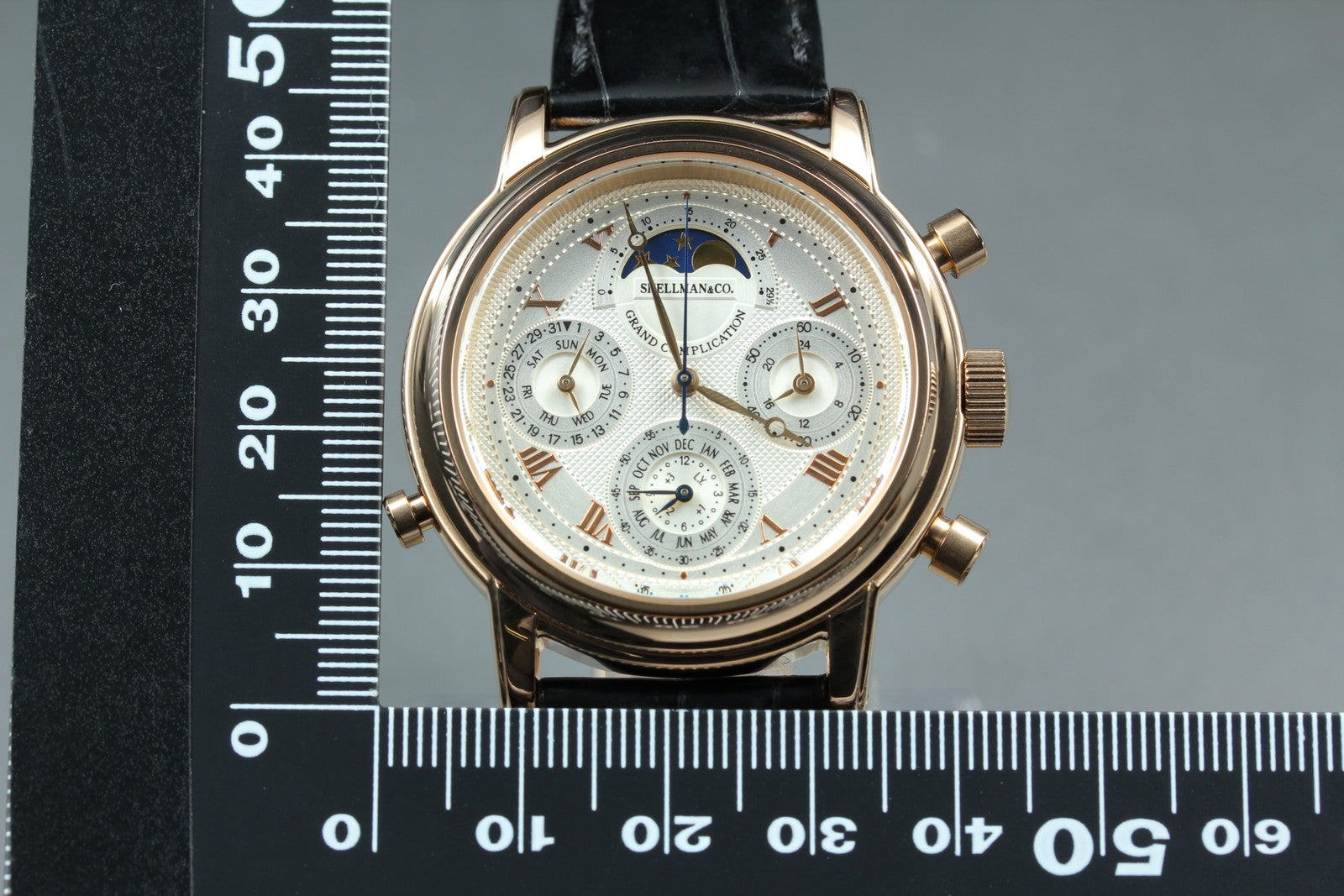 SHELLMAN Grand Complication Premium 6771-T011179TA Men's Qz Watch JAPAN [Box]