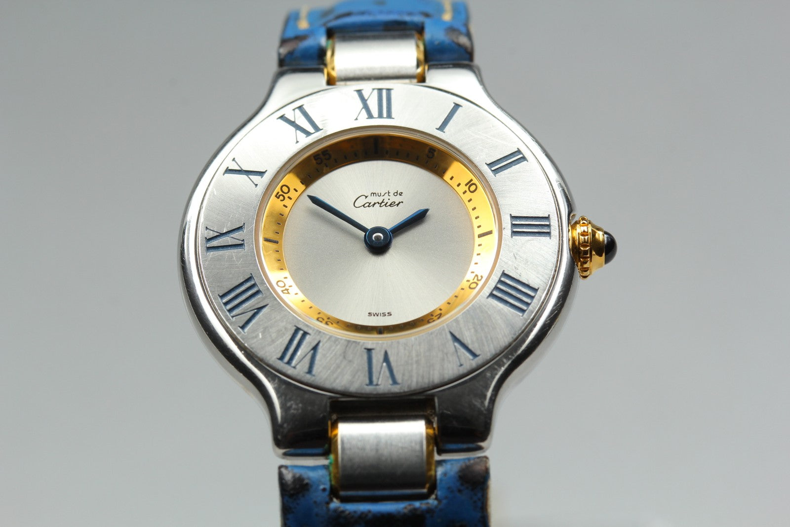 New Batt Cartier Must De 21 1340 Silver Dial Quartz Women's Watch 27mm Box JAPAN
