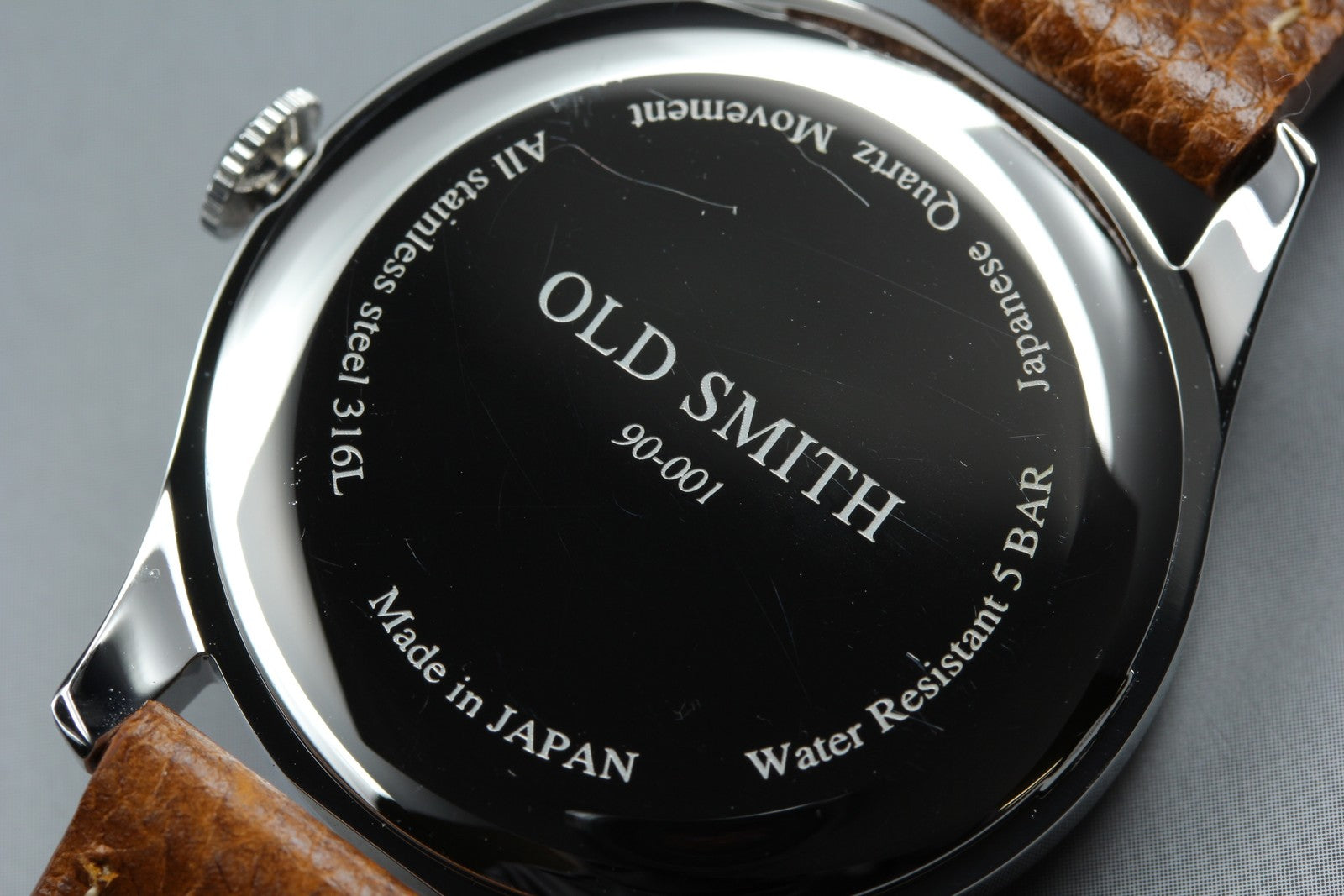 KUOE KYOTO OLD SMITH 90-001 34mm Green Dial Brown Quartz Men's Watch [Box]