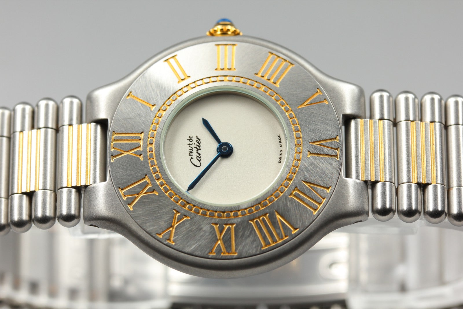 Vintage Cartier Must de Cartier 21 31mm Silver Unisex Quartz Watch [Pouch]