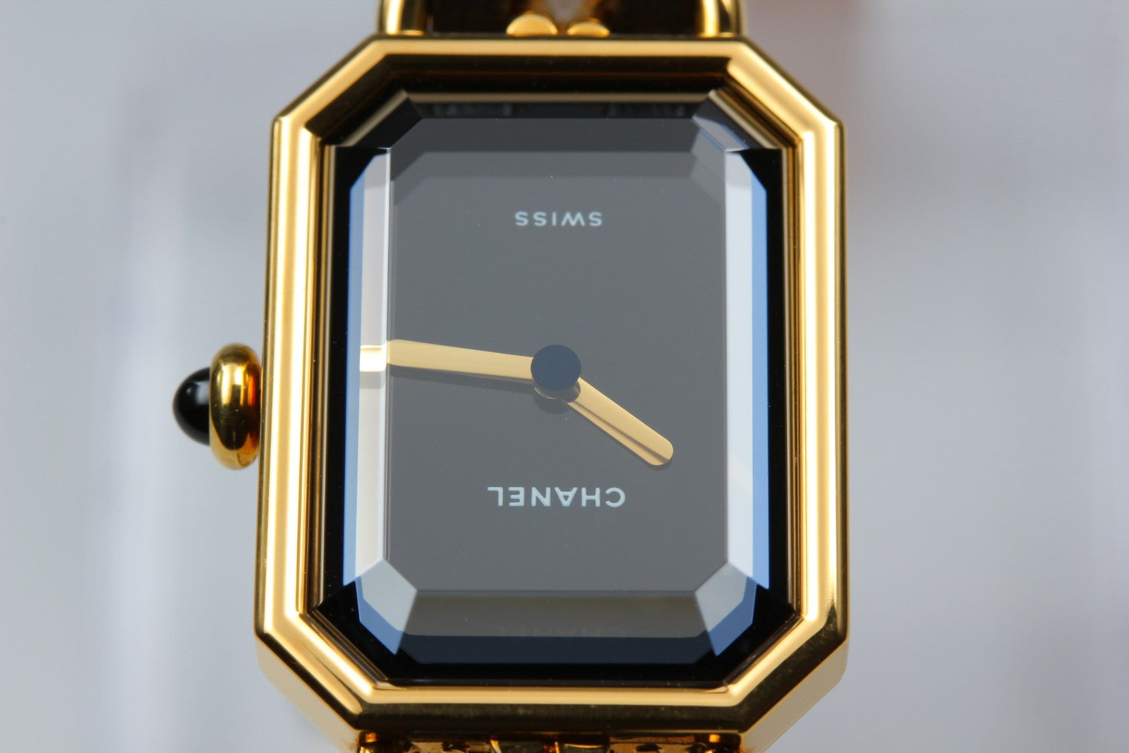 CHANEL Premiere L Size Black Dial Gold 20mm Quartz Women’s Watch [w/Paper]