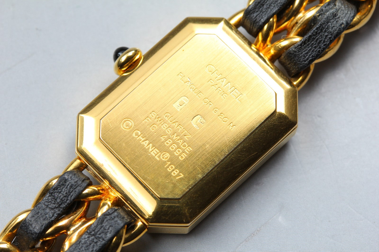 [Overhauled] CHANEL Premiere L Size Black Dial Gold 20mm Quartz Women’s Watch