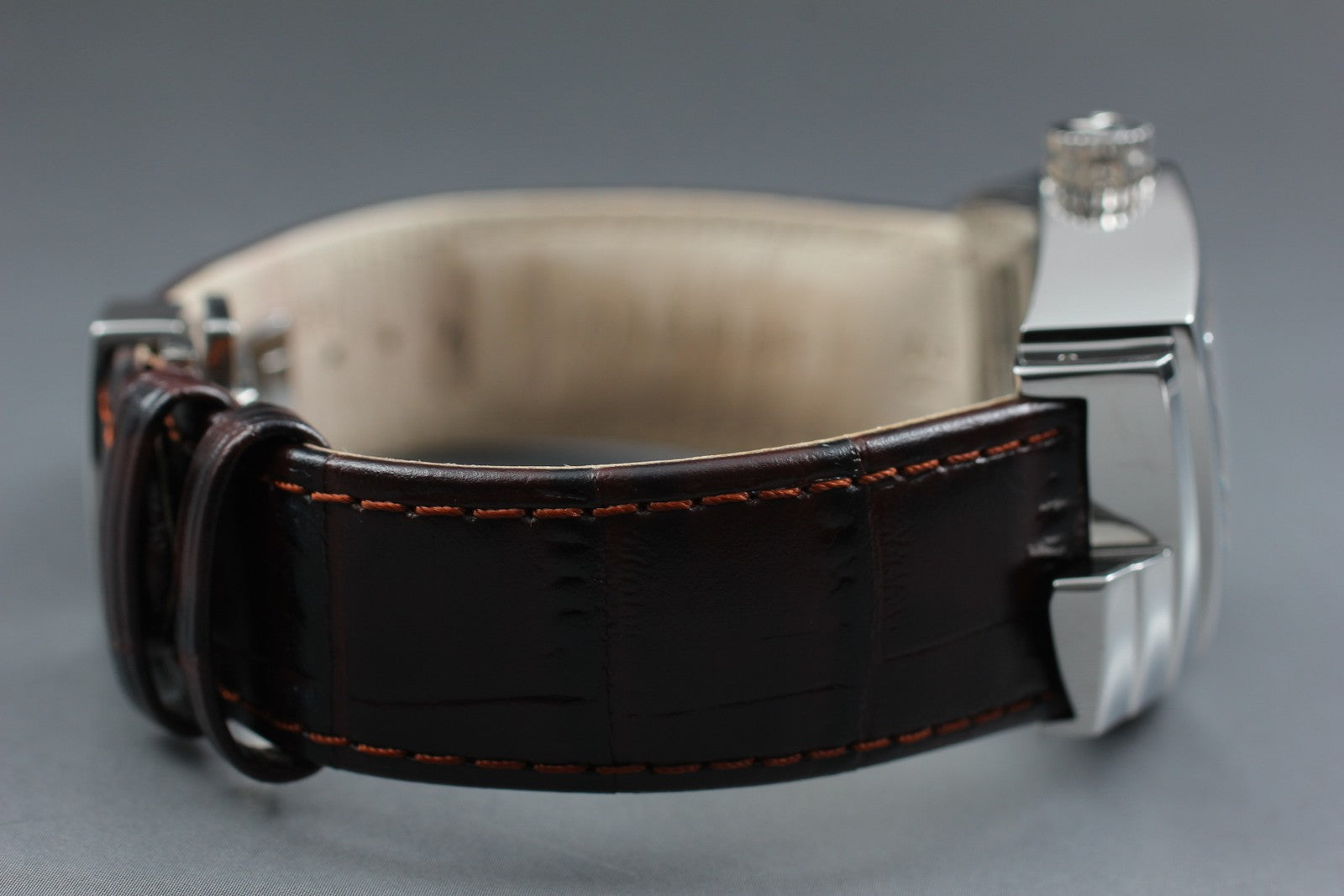 [Near MINT-] HAMILTON Ventura H245150 Automatic 34mm Brown Silver Men's Watch