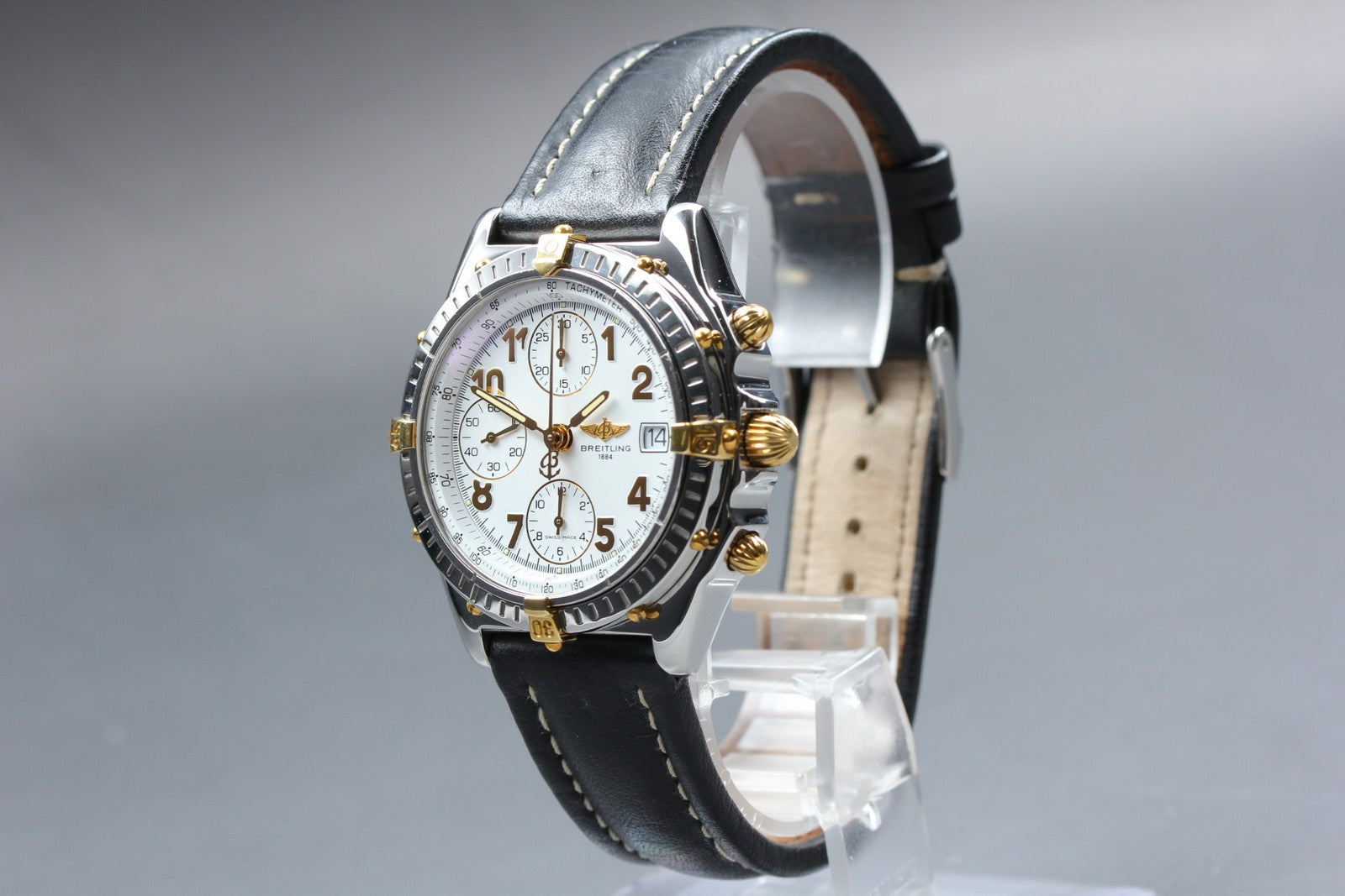 BREITLING Chronomat B13050.1 White Black 39mm Chronograph AT Men's Watch [w/Box]