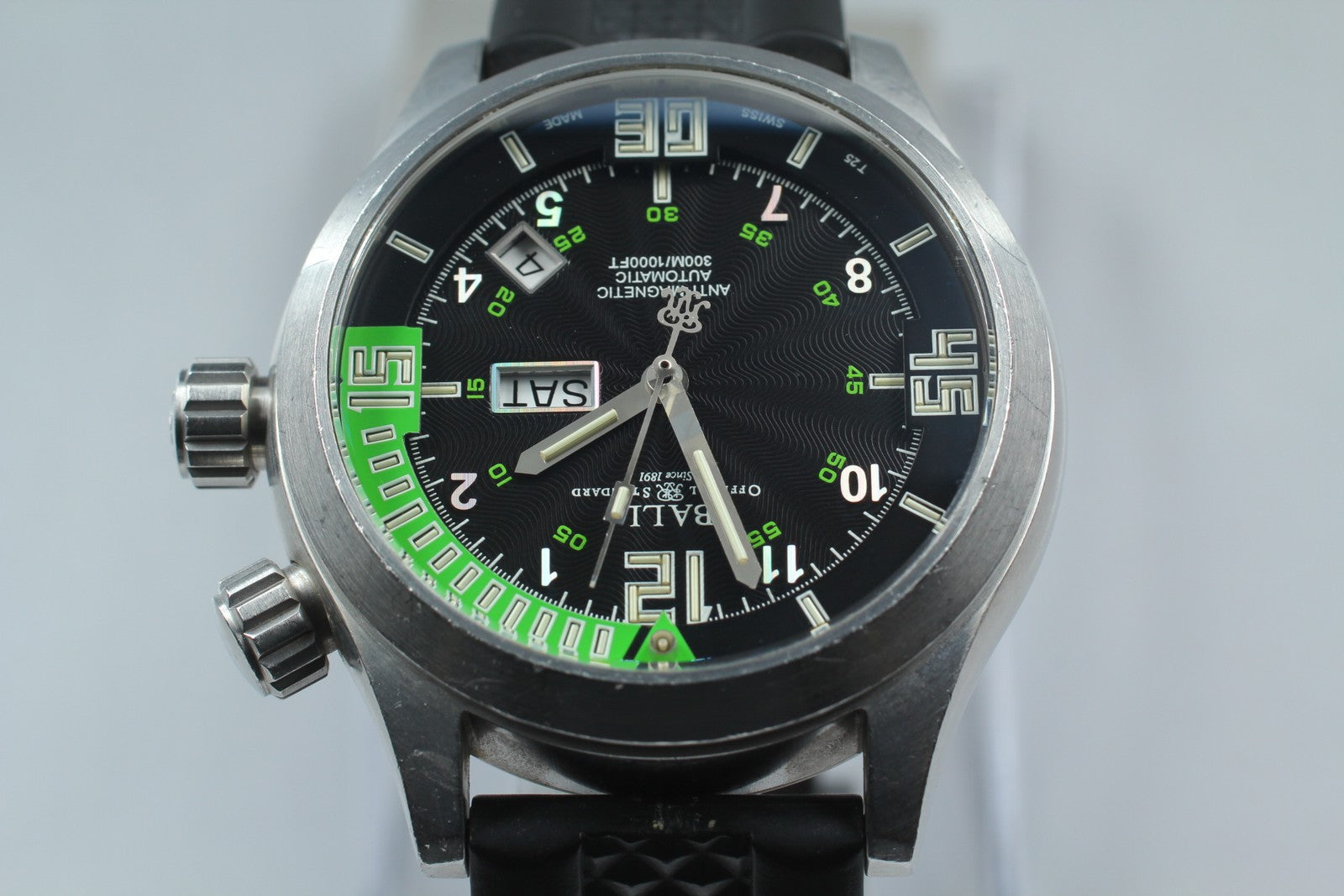 BALL Engineer DM1020A Black Dial Automatic Day/Date Men's watch 41mm JAPAN Box