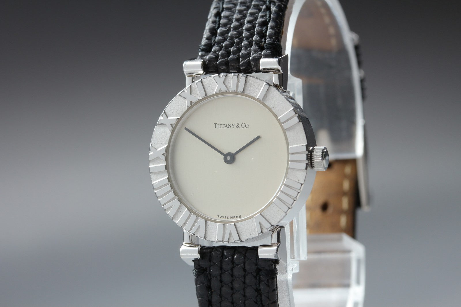 Tiffany & Co Atlas L0640 Sterling Silver 925 24mm Woman's Quartz Watch [Box]